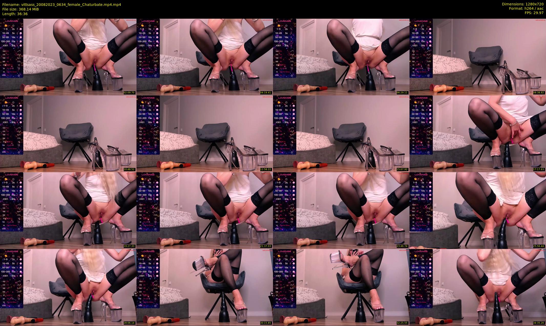 vittsass — 37 minute Chaturbate female cam show recording, 720p, Aug 20, 2023