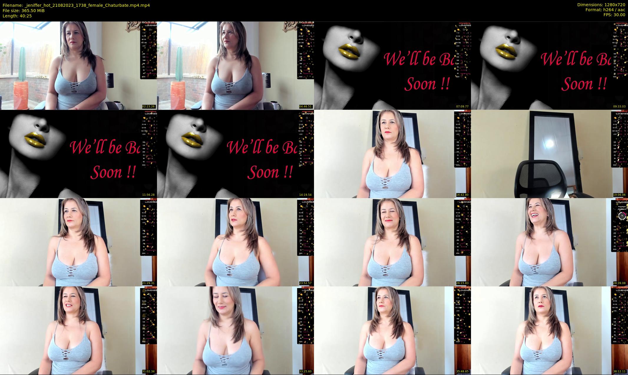 _jeniffer_hot — 41 minute Chaturbate female cam show recording, 720p, Aug 21, 2023