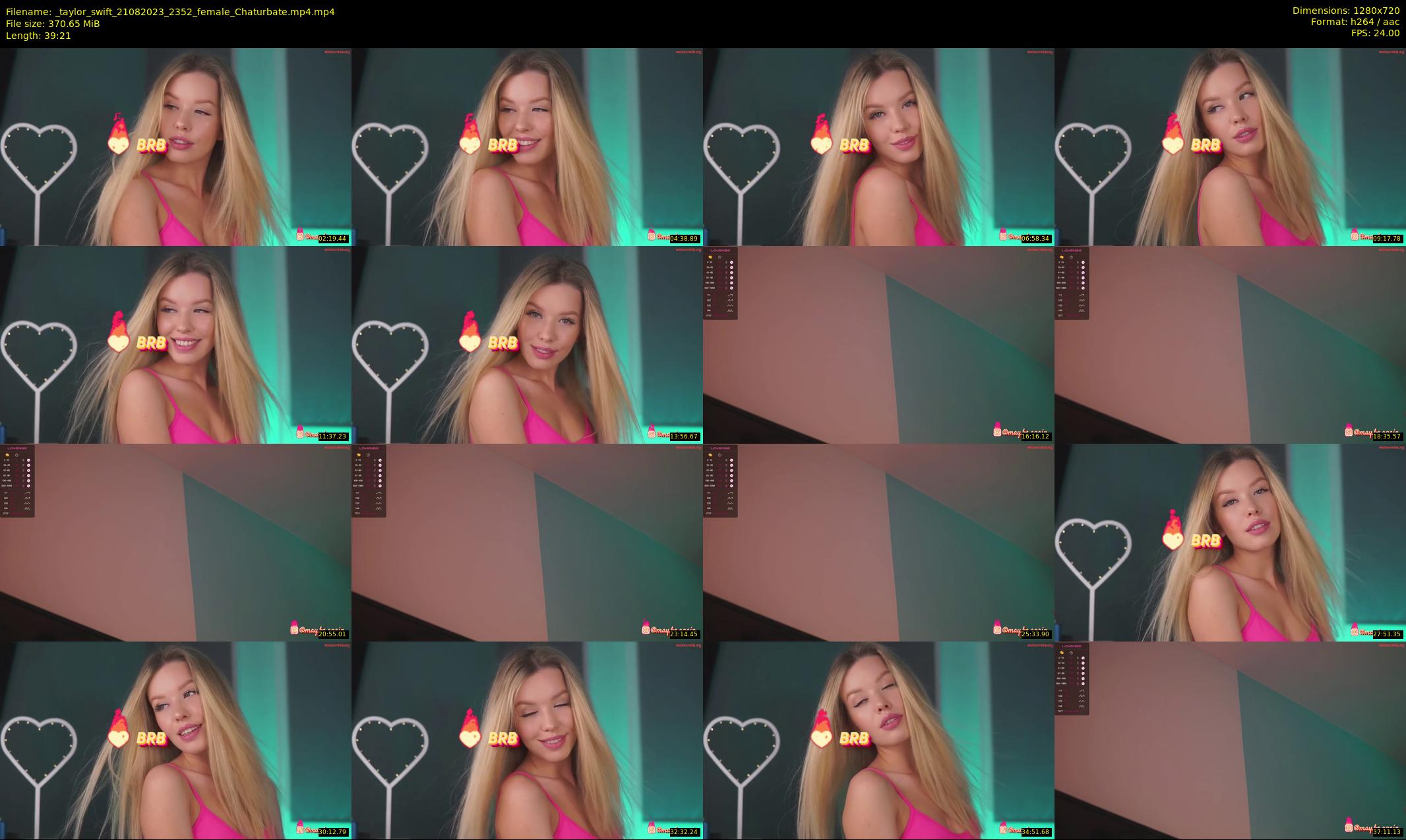 _taylor_swift — 40 minute Chaturbate female cam show recording, 720p, Aug 21, 2023