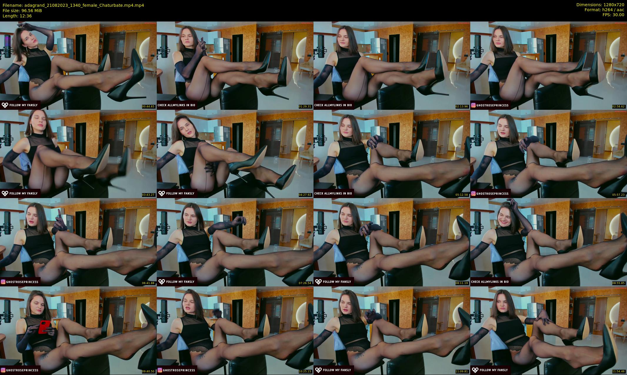 adagrand — 13 minute Chaturbate female cam show recording, 720p, Aug 21, 2023