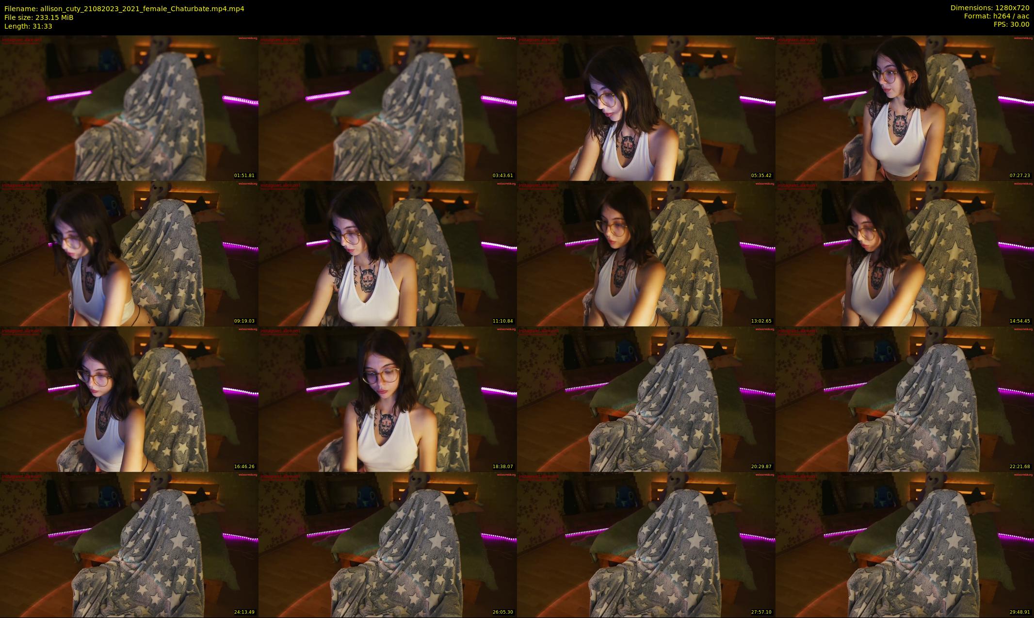 allison_cuty — 32 minute Chaturbate female cam show recording, 720p, Aug 21, 2023