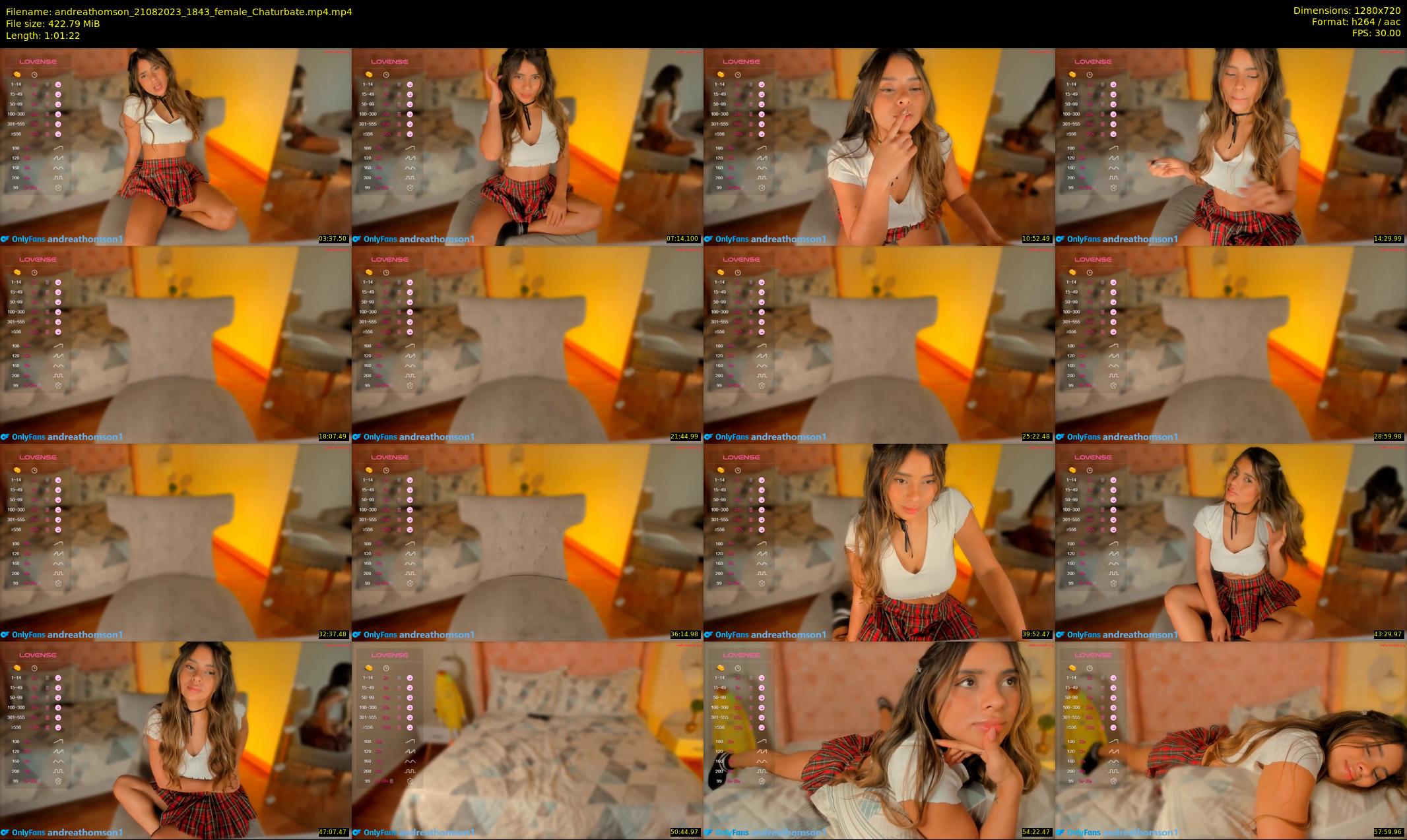 andreathomson — 62 minute Chaturbate female cam show recording, 720p, Aug 21, 2023