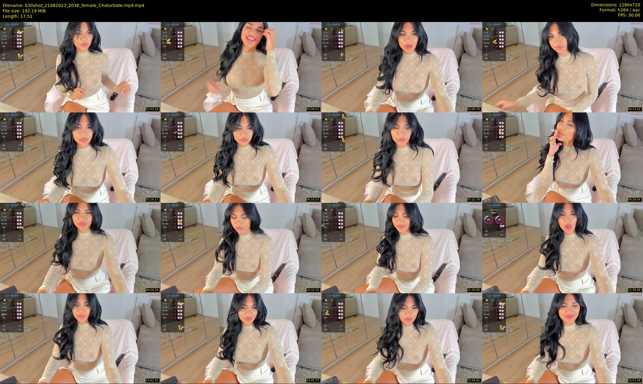 b3llahot — 18 minute Chaturbate female cam show recording, 720p, Aug 21, 2023