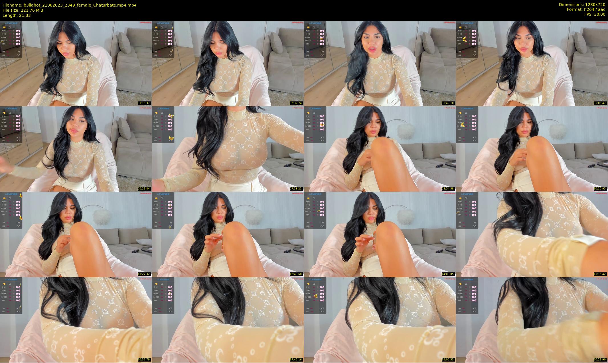 b3llahot — 22 minute Chaturbate female cam show recording, 720p, Aug 21, 2023
