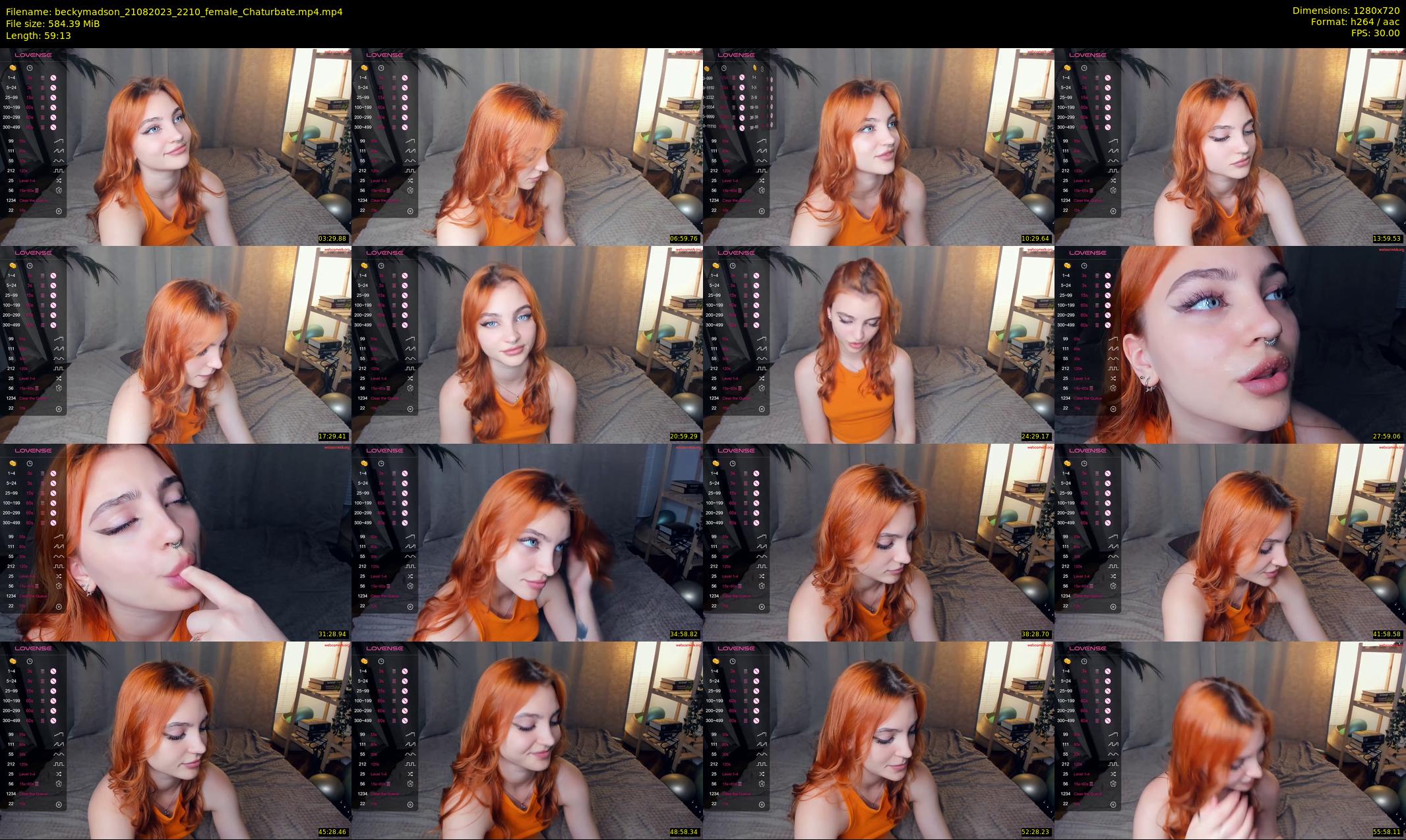 beckymadson — 60 minute Chaturbate female cam show recording, 720p, Aug 21, 2023