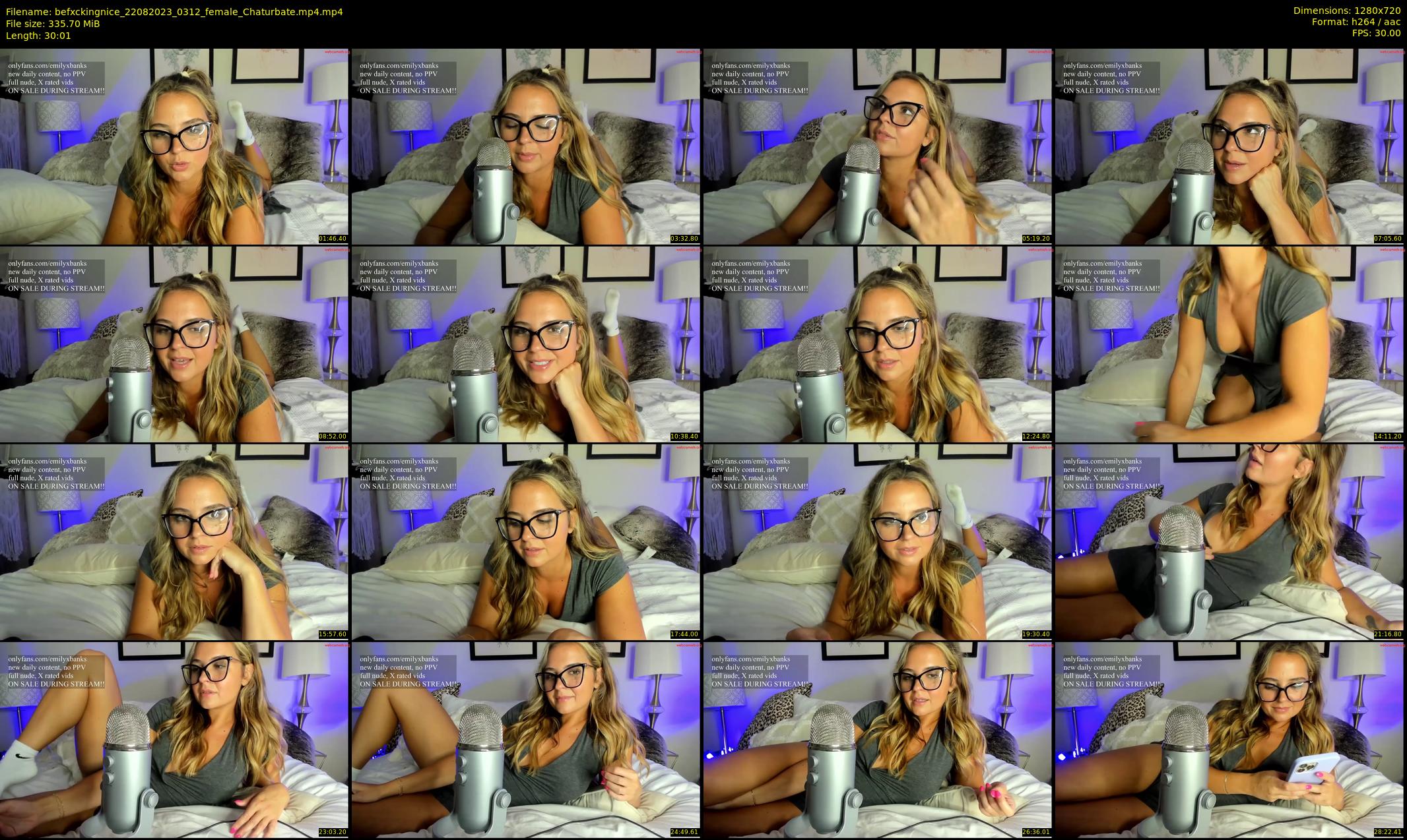 befxckingnice — 31 minute Chaturbate female cam show recording, 720p, Aug 22, 2023