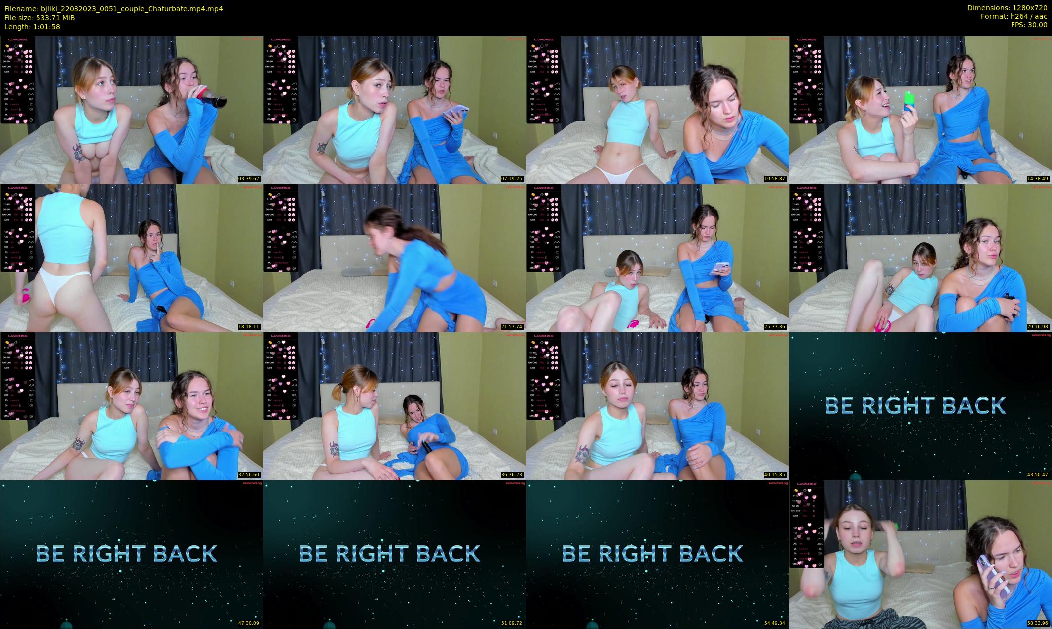 bjliki — 62 minute Chaturbate couple cam show recording, 720p, Aug 22, 2023