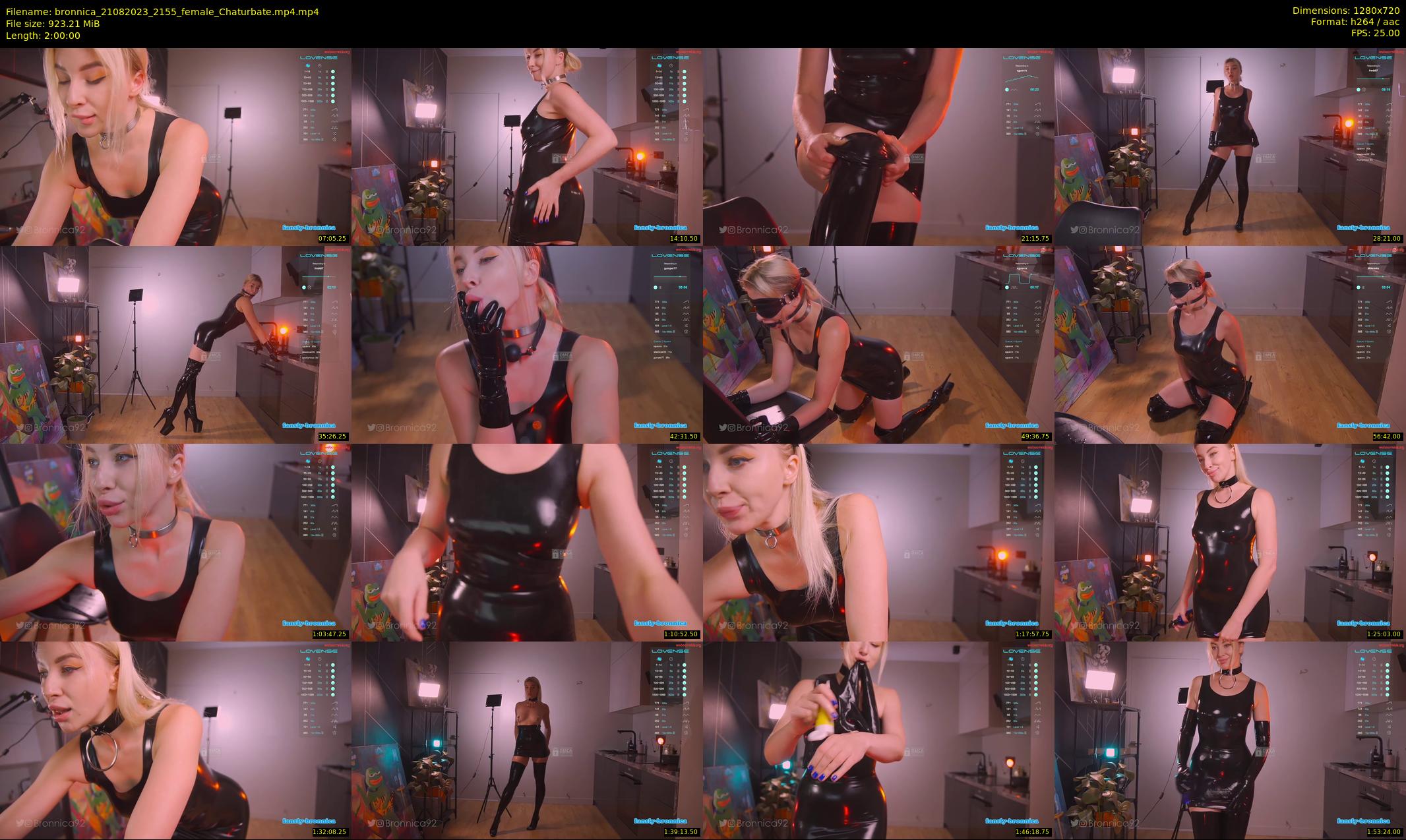 bronnica — 120 minute Chaturbate female cam show recording, 720p, Aug 21, 2023