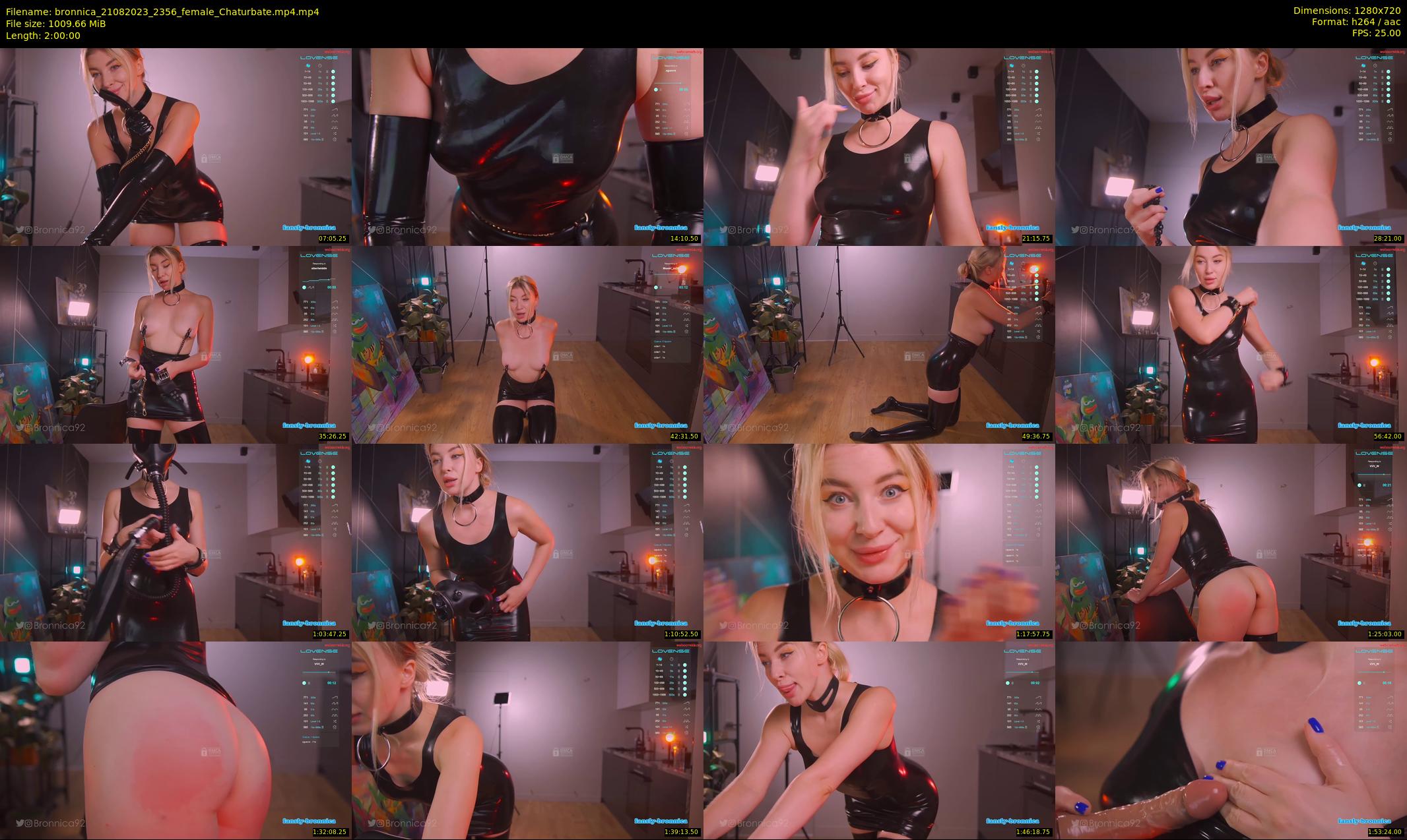 bronnica — 120 minute Chaturbate female cam show recording, 720p, Aug 21, 2023