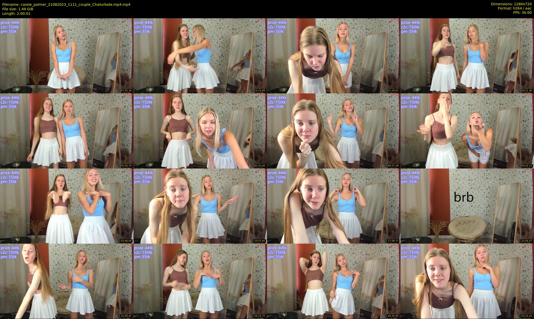 cassie_palmer — 121 minute Chaturbate female cam show recording, 720p, Aug 21, 2023
