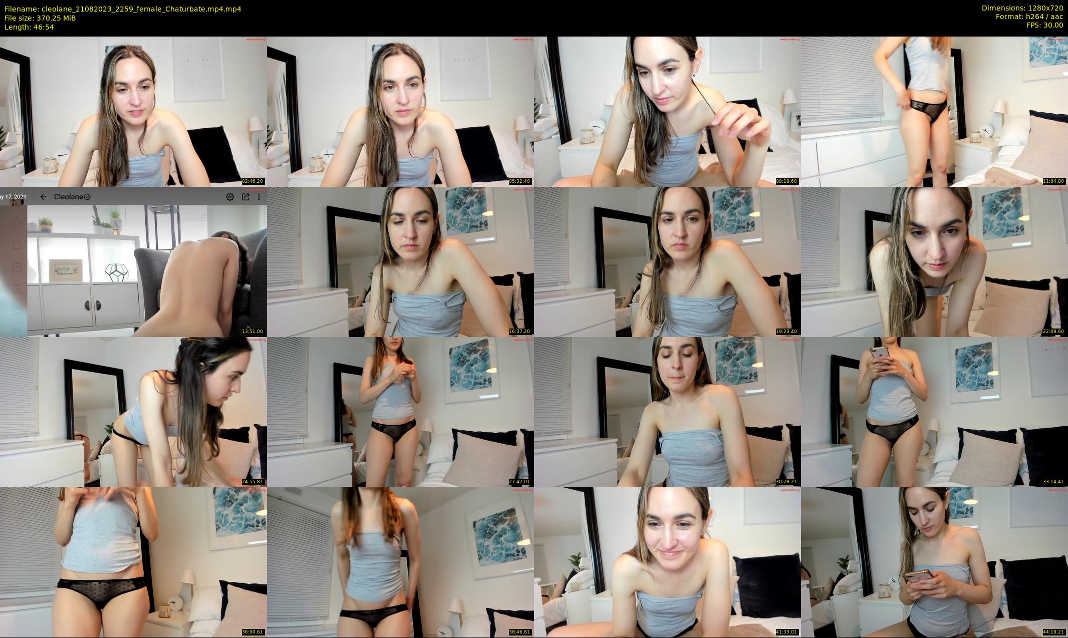 cleolane — 47 minute Chaturbate female cam show recording, 720p, Aug 21, 2023