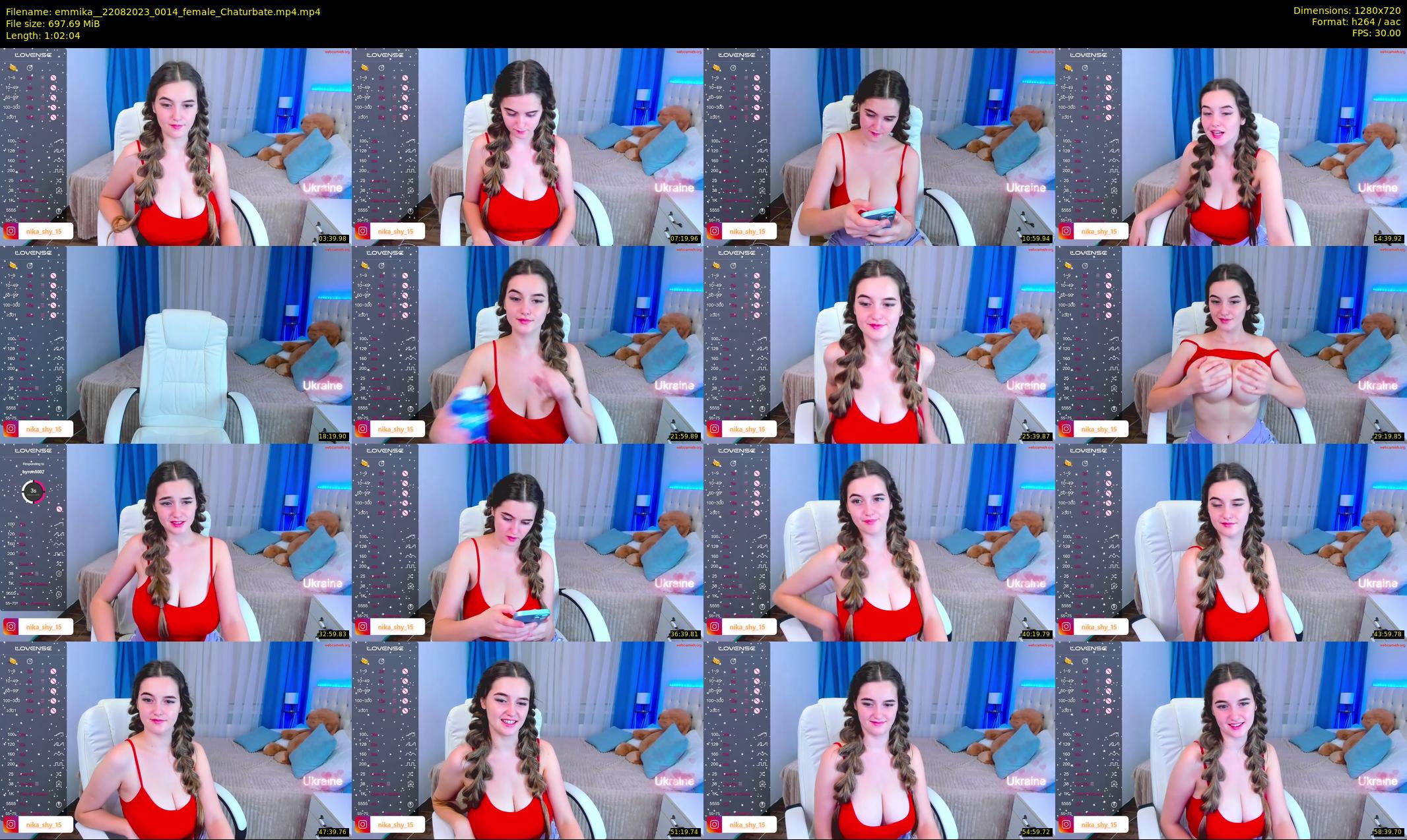 emmika_ — 63 minute Chaturbate female cam show recording, 720p, Aug 22, 2023