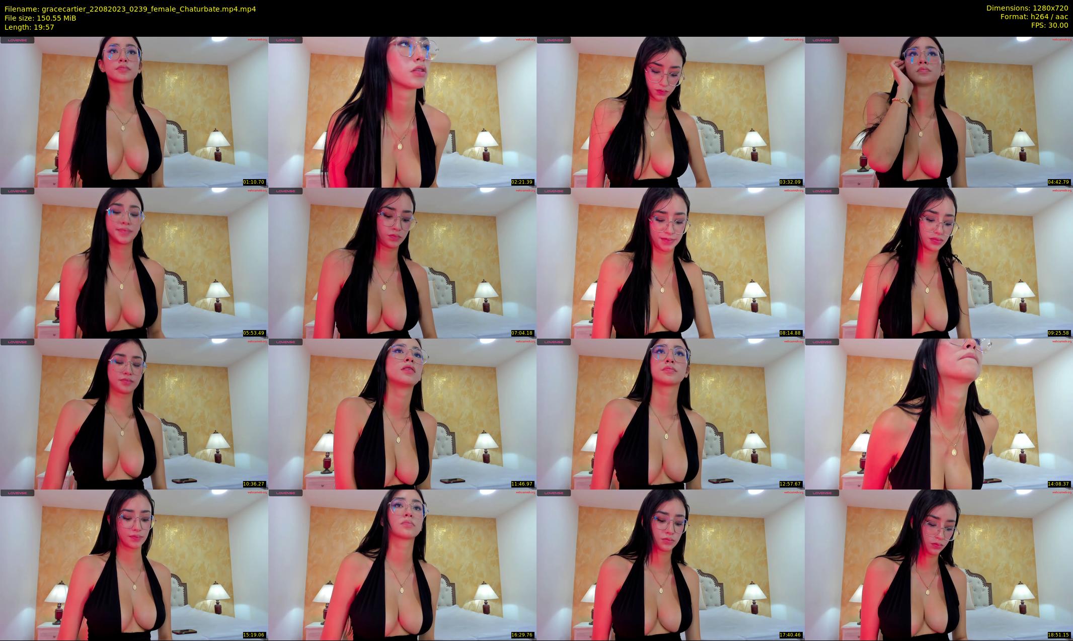gracecartier — 20 minute Chaturbate female cam show recording, 720p, Aug 22, 2023