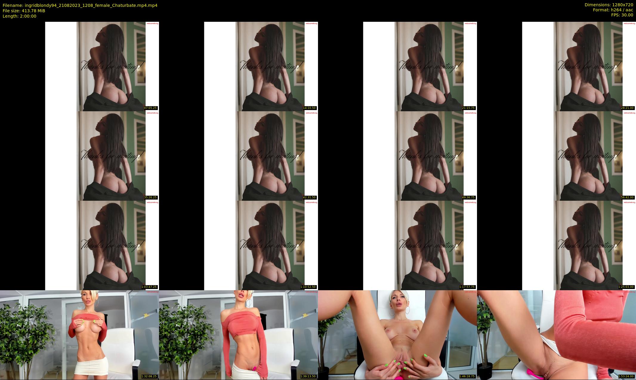 ingridblondy94 — 120 minute Chaturbate female cam show recording, 720p, Aug 21, 2023