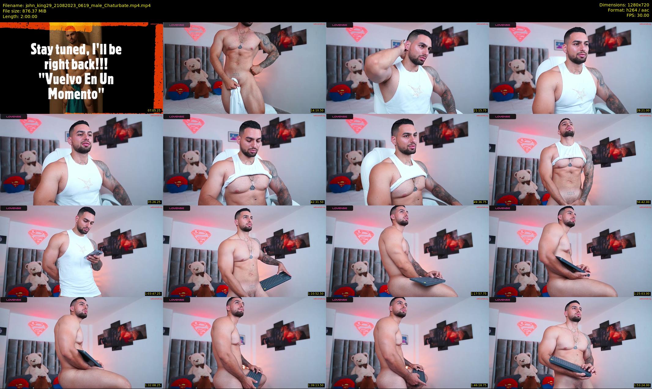 john_king29 — 120 minute Chaturbate male cam show recording, 720p, Aug 21, 2023