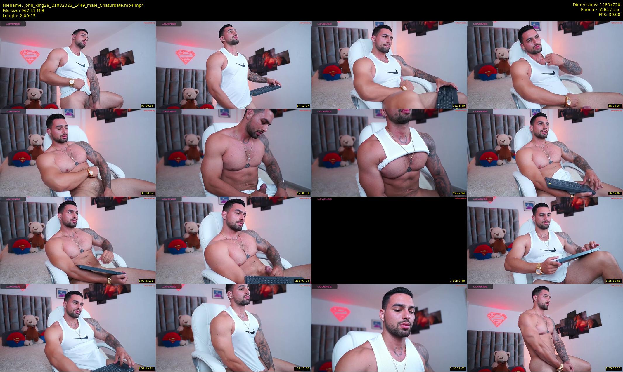 john_king29 — 121 minute Chaturbate male cam show recording, 720p, Aug 21, 2023