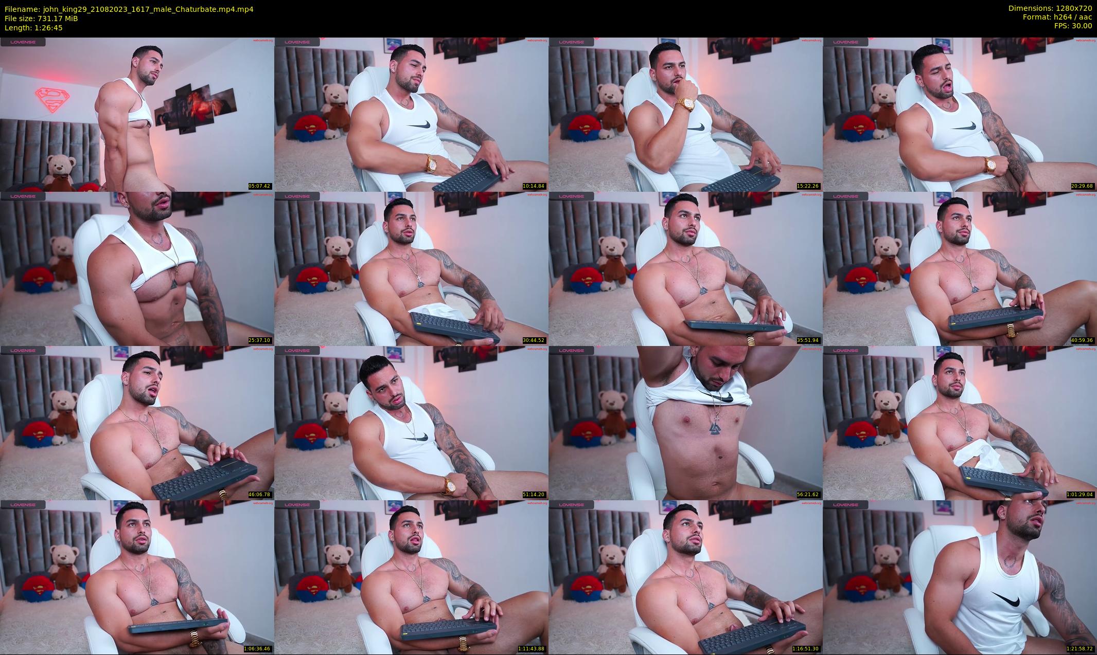 john_king29 — 87 minute Chaturbate male cam show recording, 720p, Aug 21, 2023