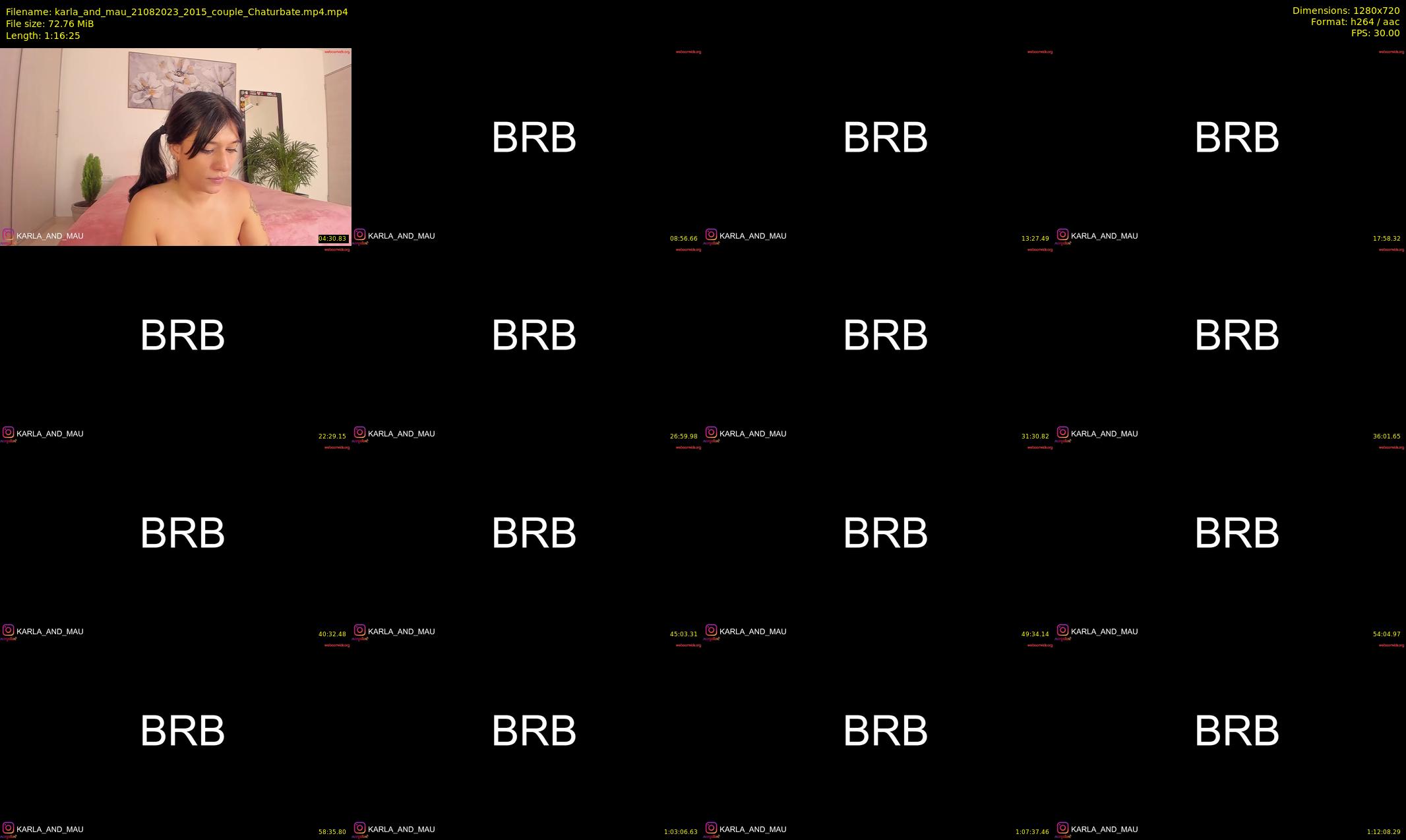 karla_and_mau — 77 minute Chaturbate couple cam show recording, 720p, Aug 21, 2023
