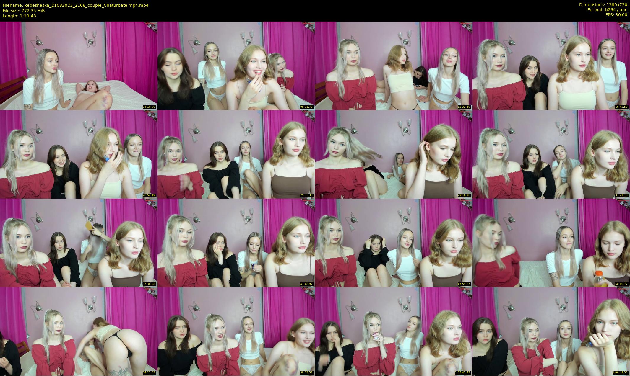 kebesheska — 71 minute Chaturbate couple cam show recording, 720p, Aug 21, 2023