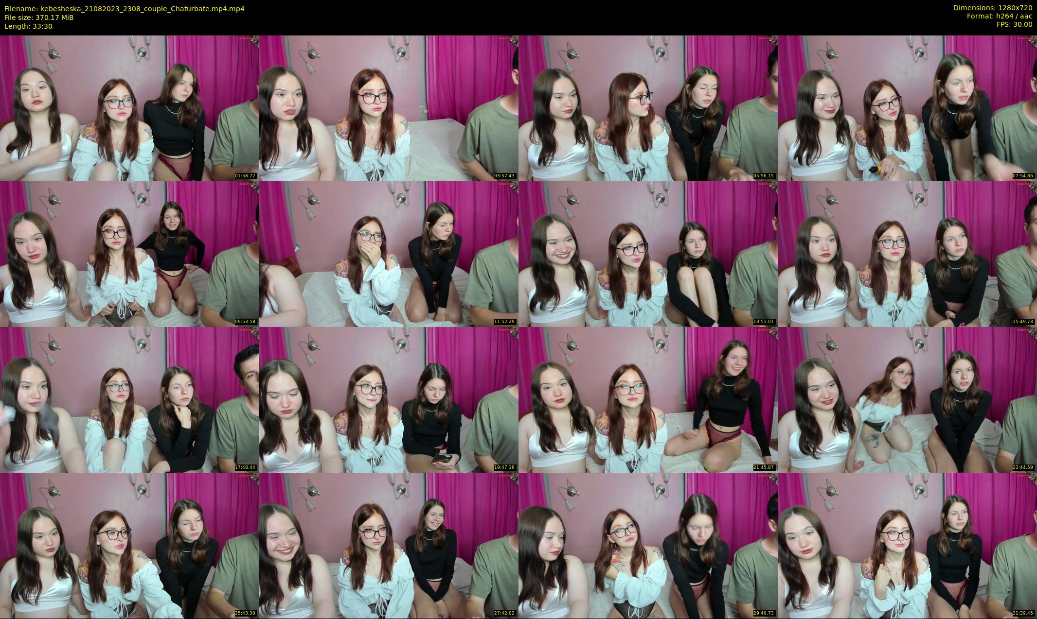 kebesheska — 34 minute Chaturbate couple cam show recording, 720p, Aug 21, 2023