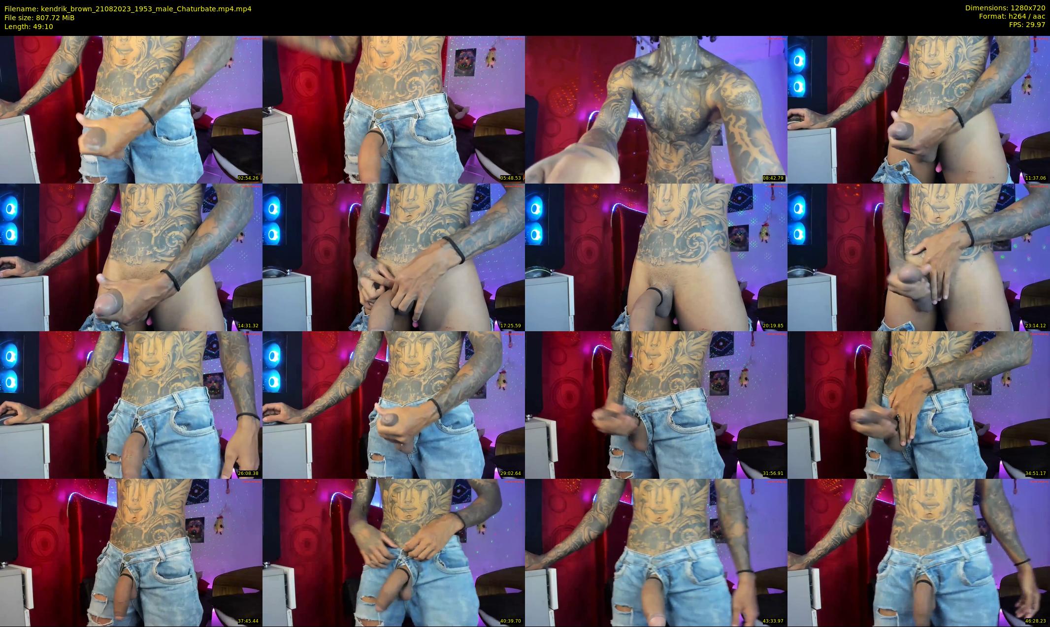 kendrik_brown — 50 minute Chaturbate male cam show recording, 720p, Aug 21, 2023
