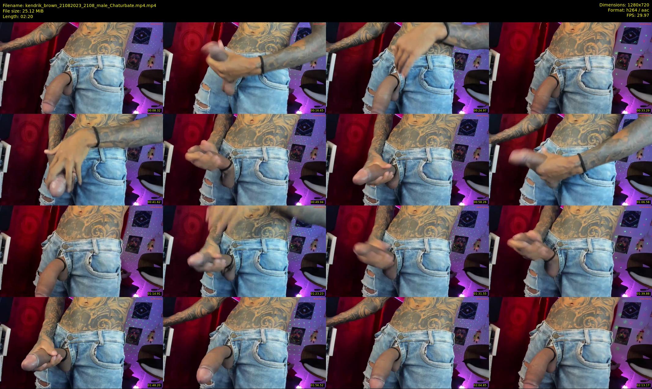 kendrik_brown — 3 minute Chaturbate male cam show recording, 720p, Aug 21, 2023