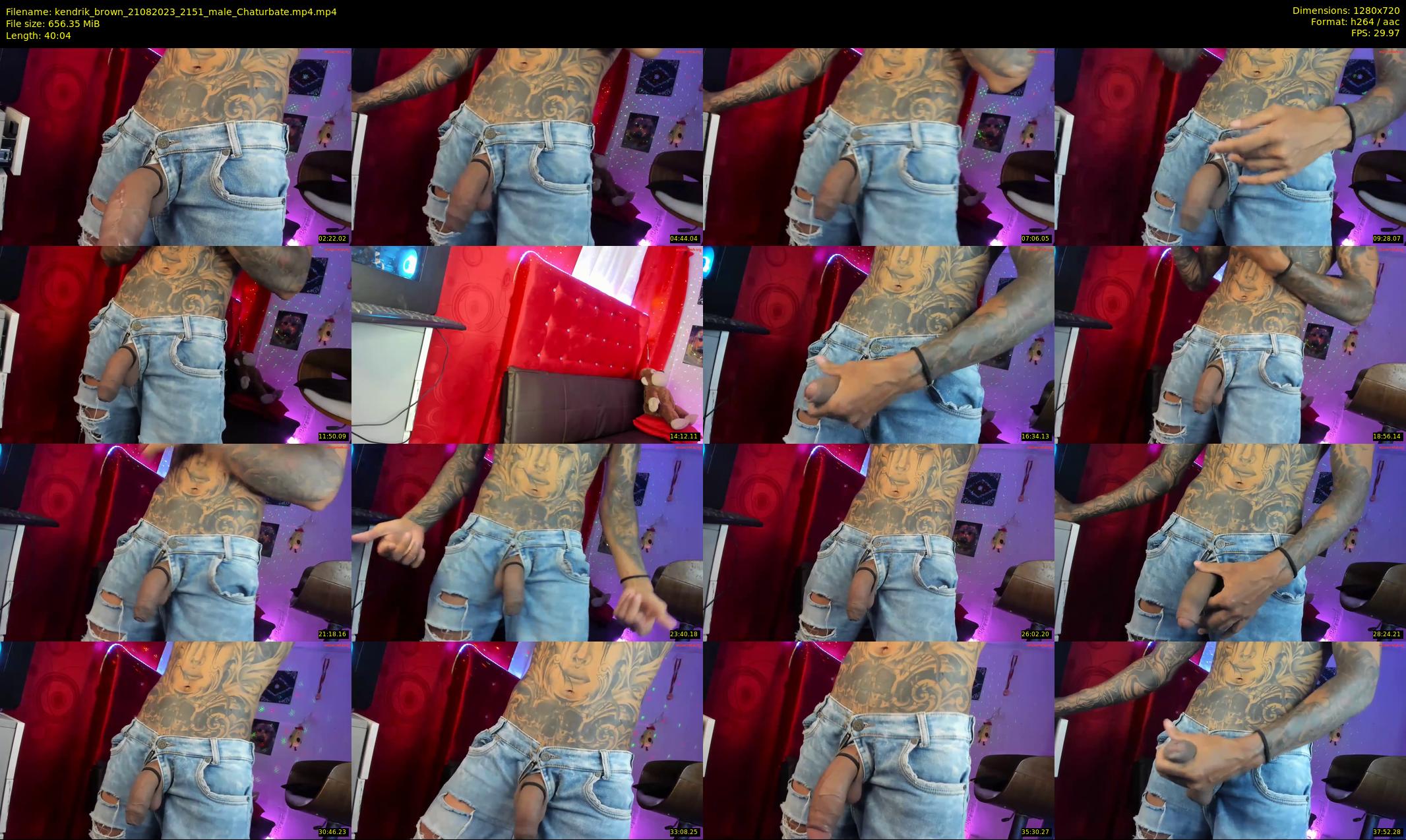 kendrik_brown — 41 minute Chaturbate male cam show recording, 720p, Aug 21, 2023