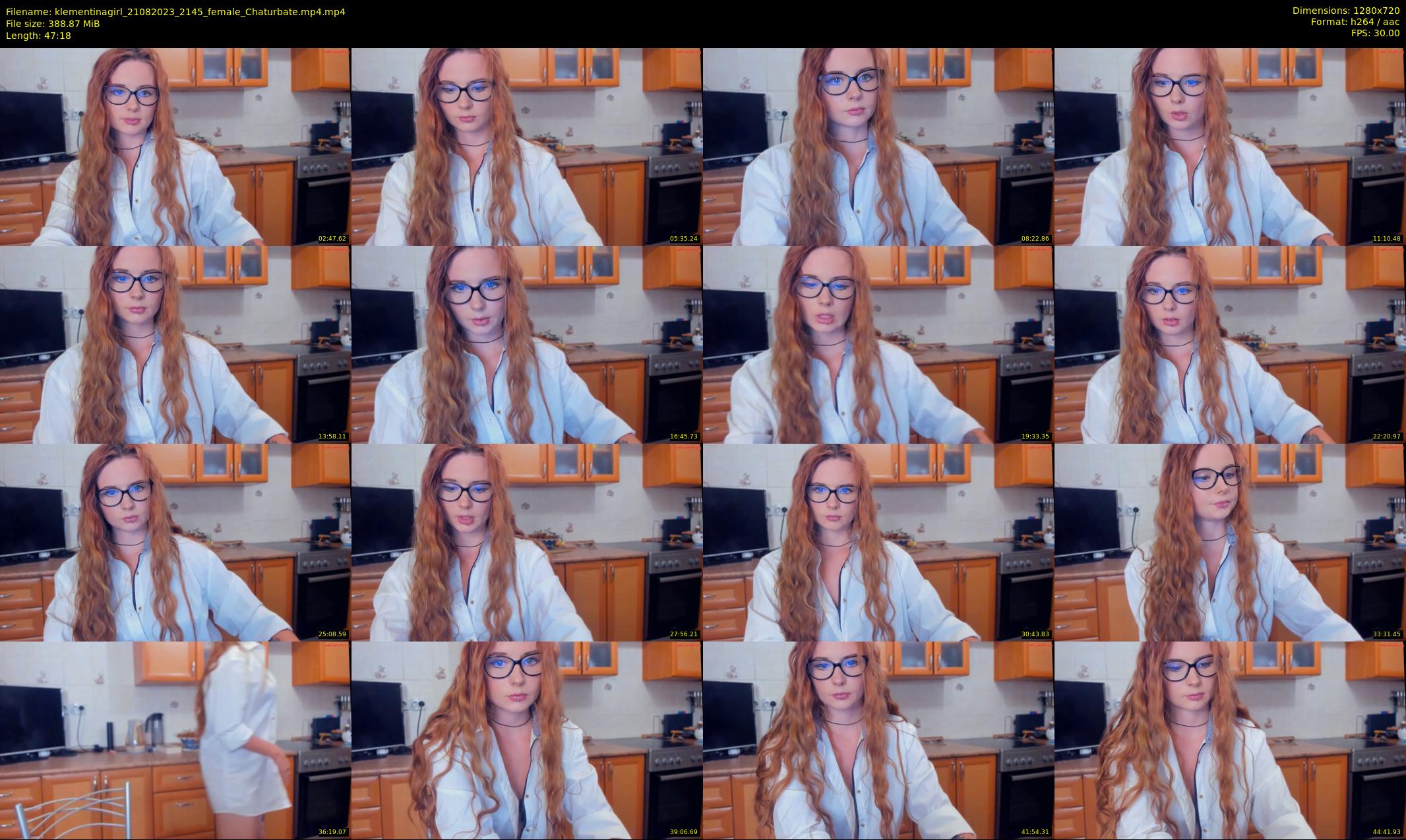 klementinagirl — 48 minute Chaturbate female cam show recording, 720p, Aug 21, 2023