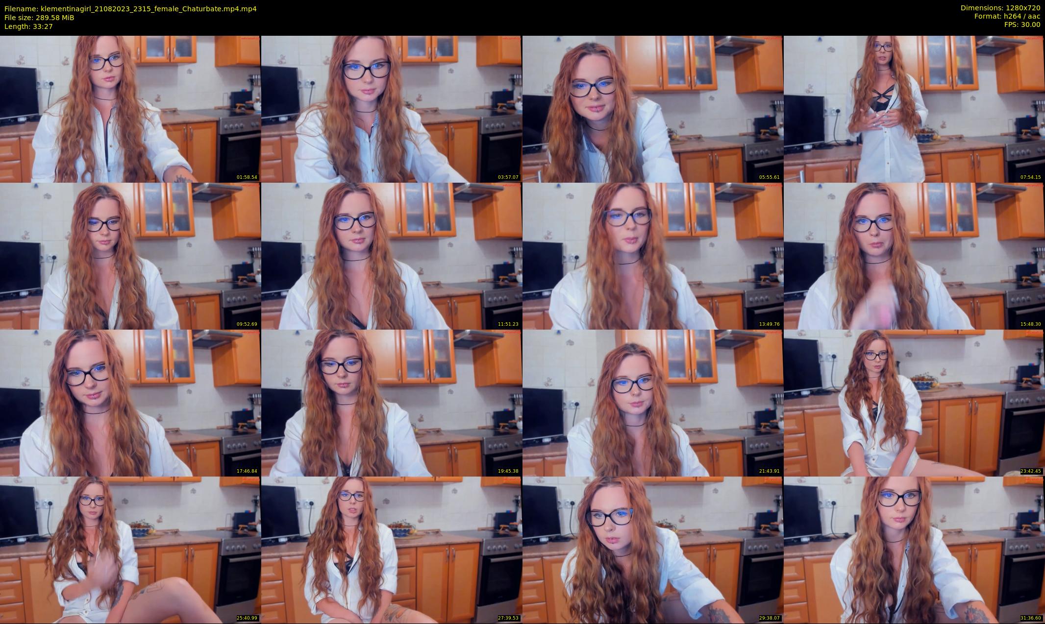 klementinagirl — 34 minute Chaturbate female cam show recording, 720p, Aug 21, 2023