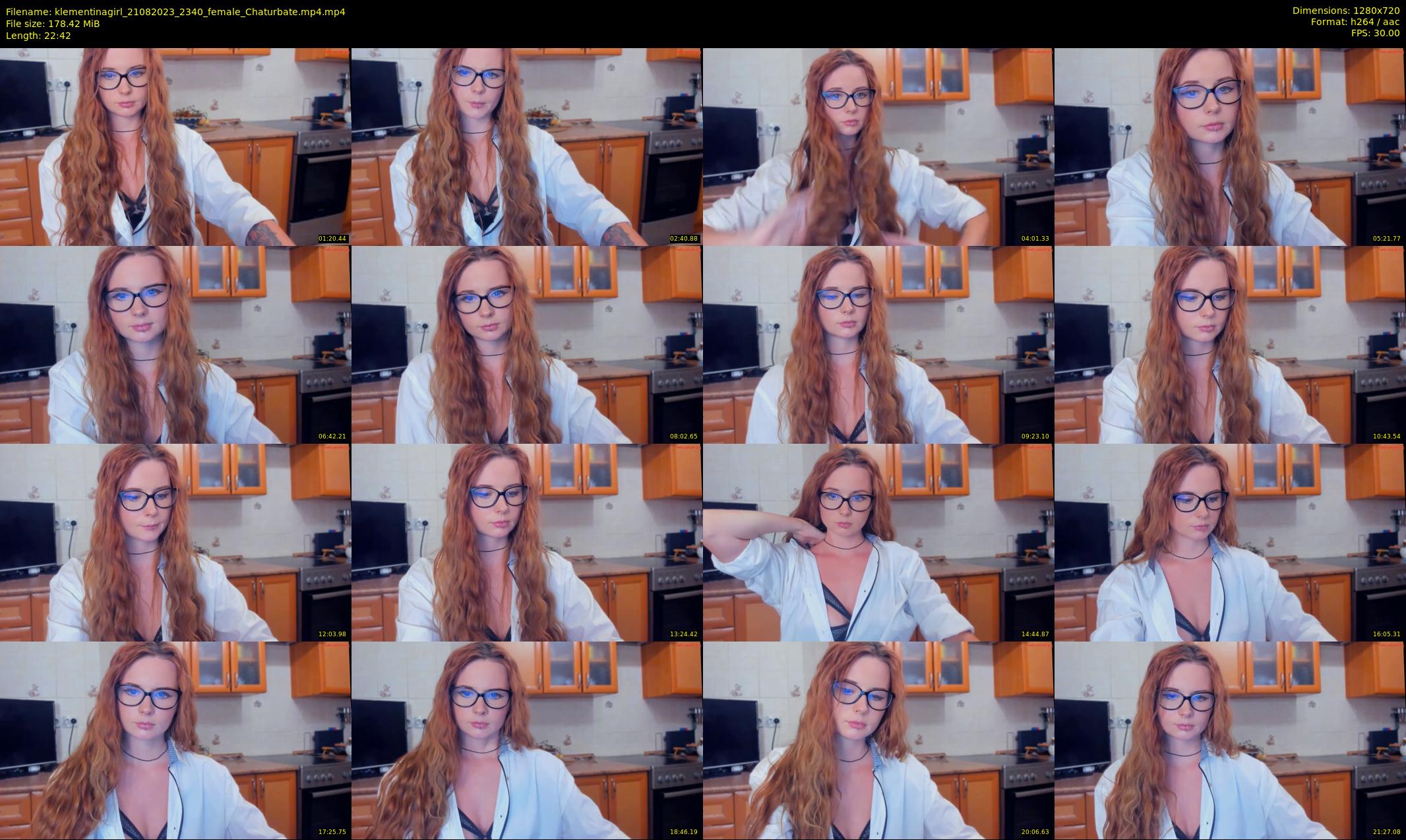 klementinagirl — 23 minute Chaturbate female cam show recording, 720p, Aug 21, 2023