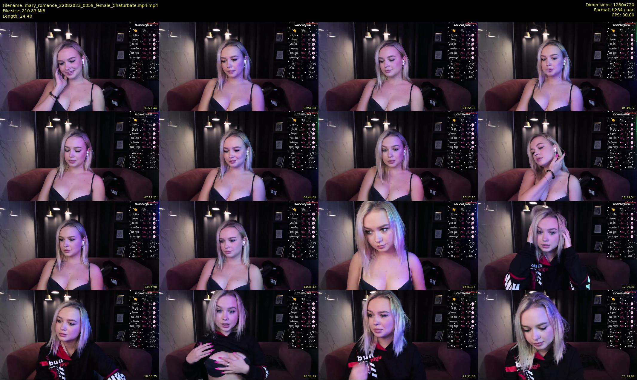 mary_romance — 25 minute Chaturbate female cam show recording, 720p, Aug 22, 2023