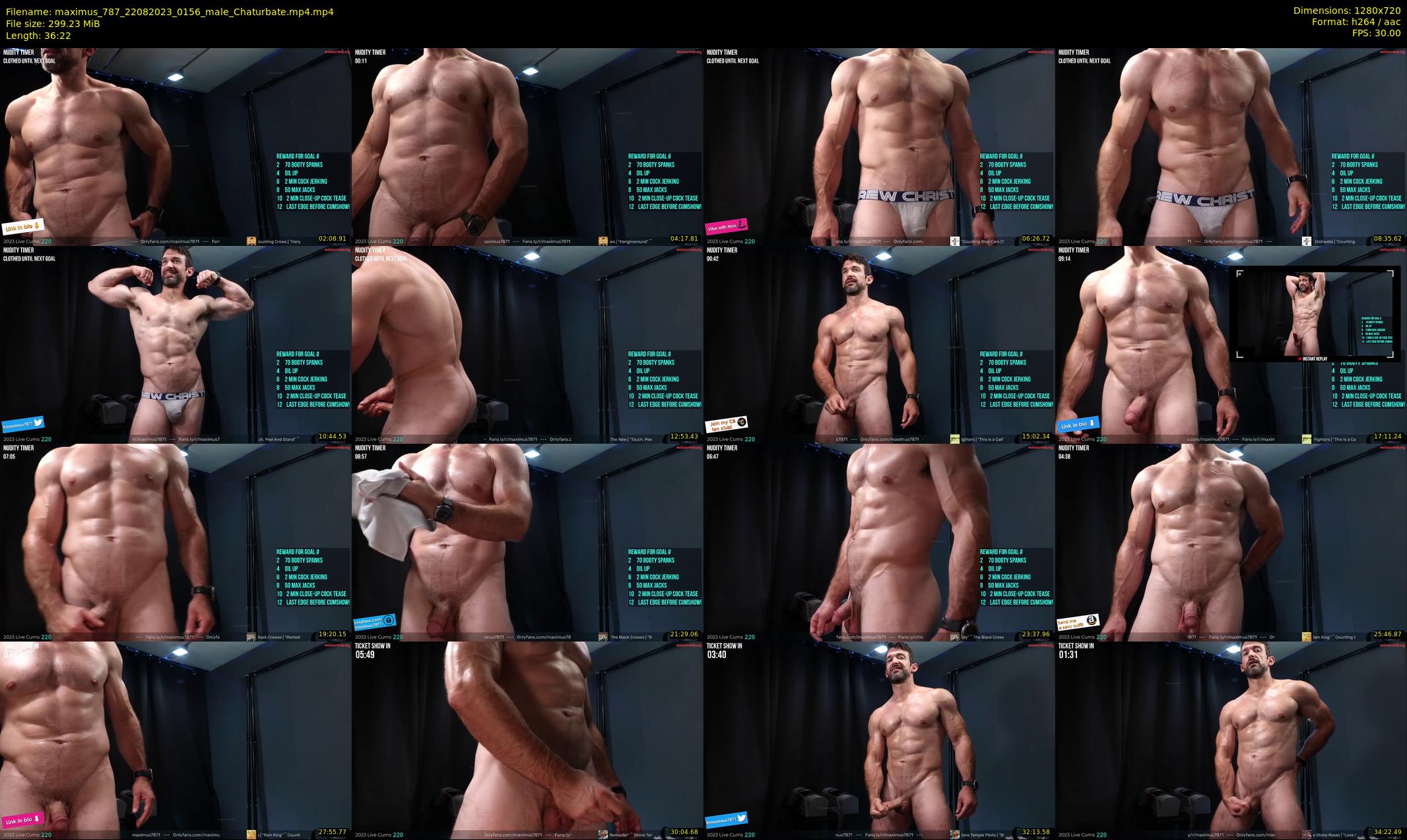 maximus_787 — 37 minute Chaturbate male cam show recording, 720p, Aug 22, 2023
