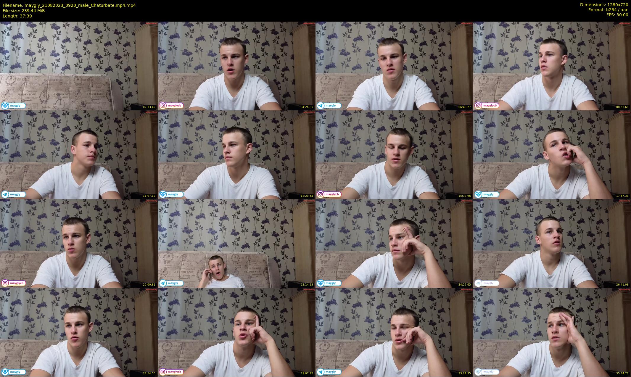 maygly — 38 minute Chaturbate male cam show recording, 720p, Aug 21, 2023
