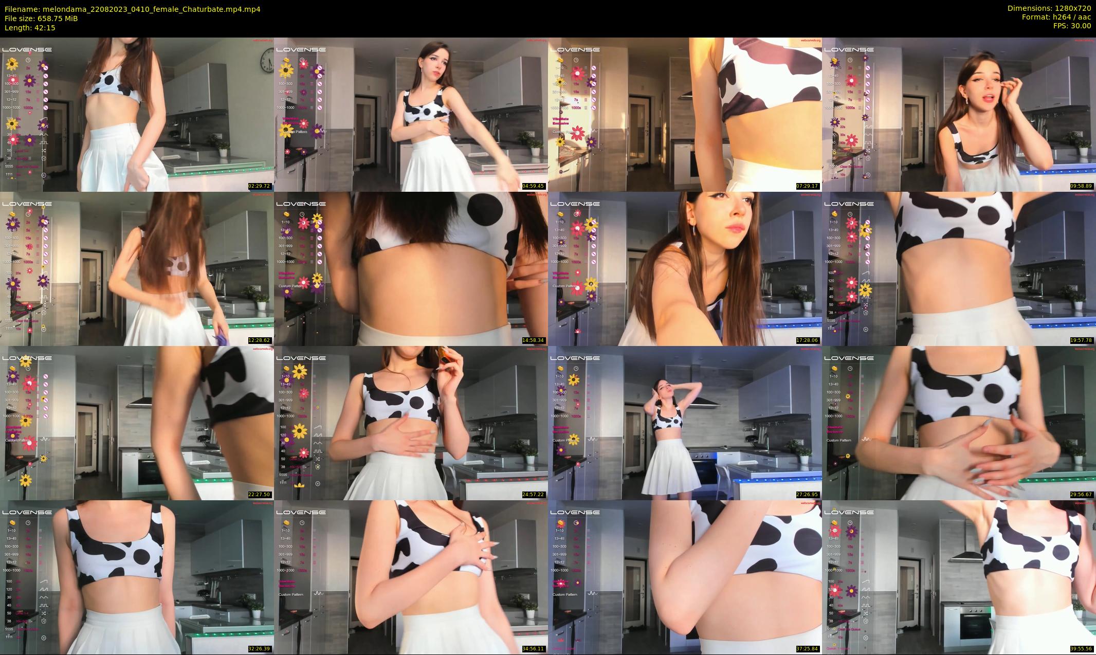 melondama — 43 minute Chaturbate female cam show recording, 720p, Aug 22, 2023