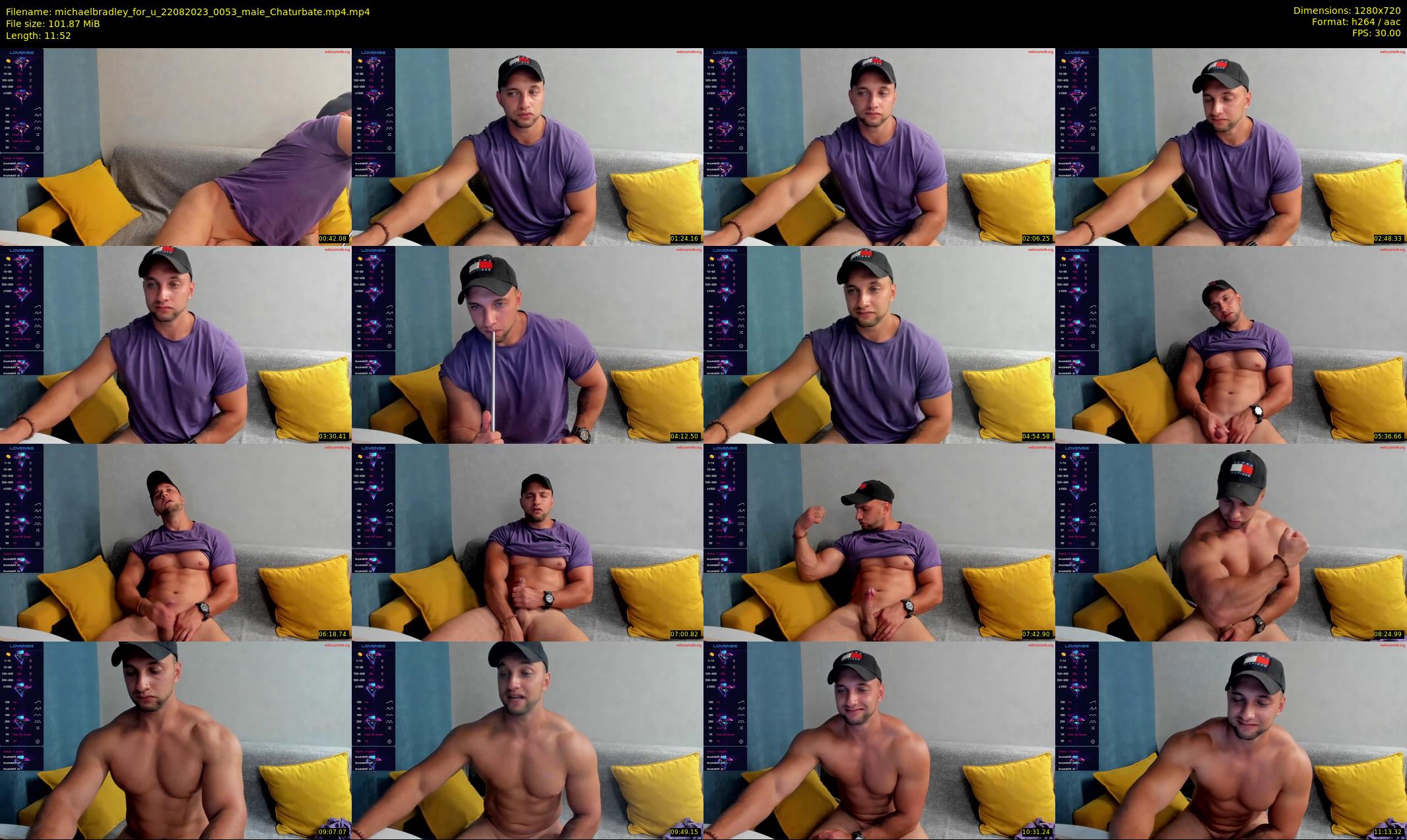michaelbradley_for_u — 12 minute Chaturbate male cam show recording, 720p, Aug 22, 2023