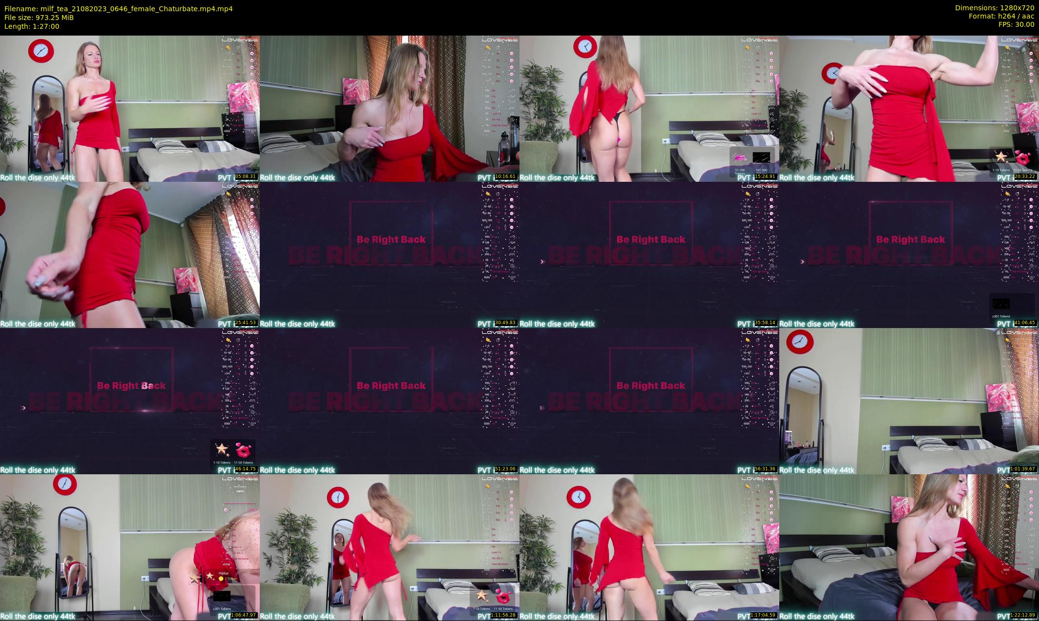 milf_tea — 87 minute Chaturbate female cam show recording, 720p, Aug 21, 2023