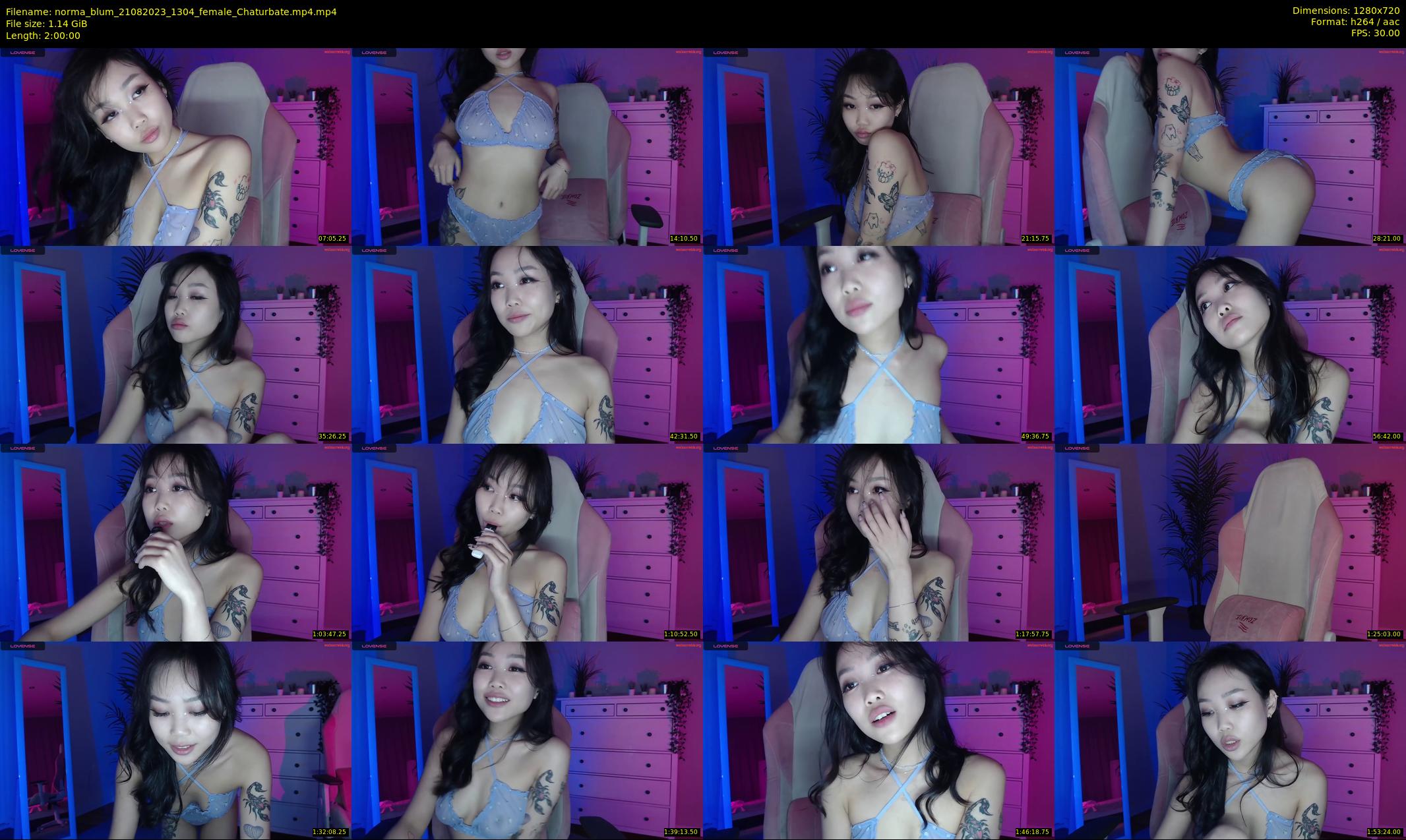 norma_blum — 120 minute Chaturbate female cam show recording, 720p, Aug 21, 2023