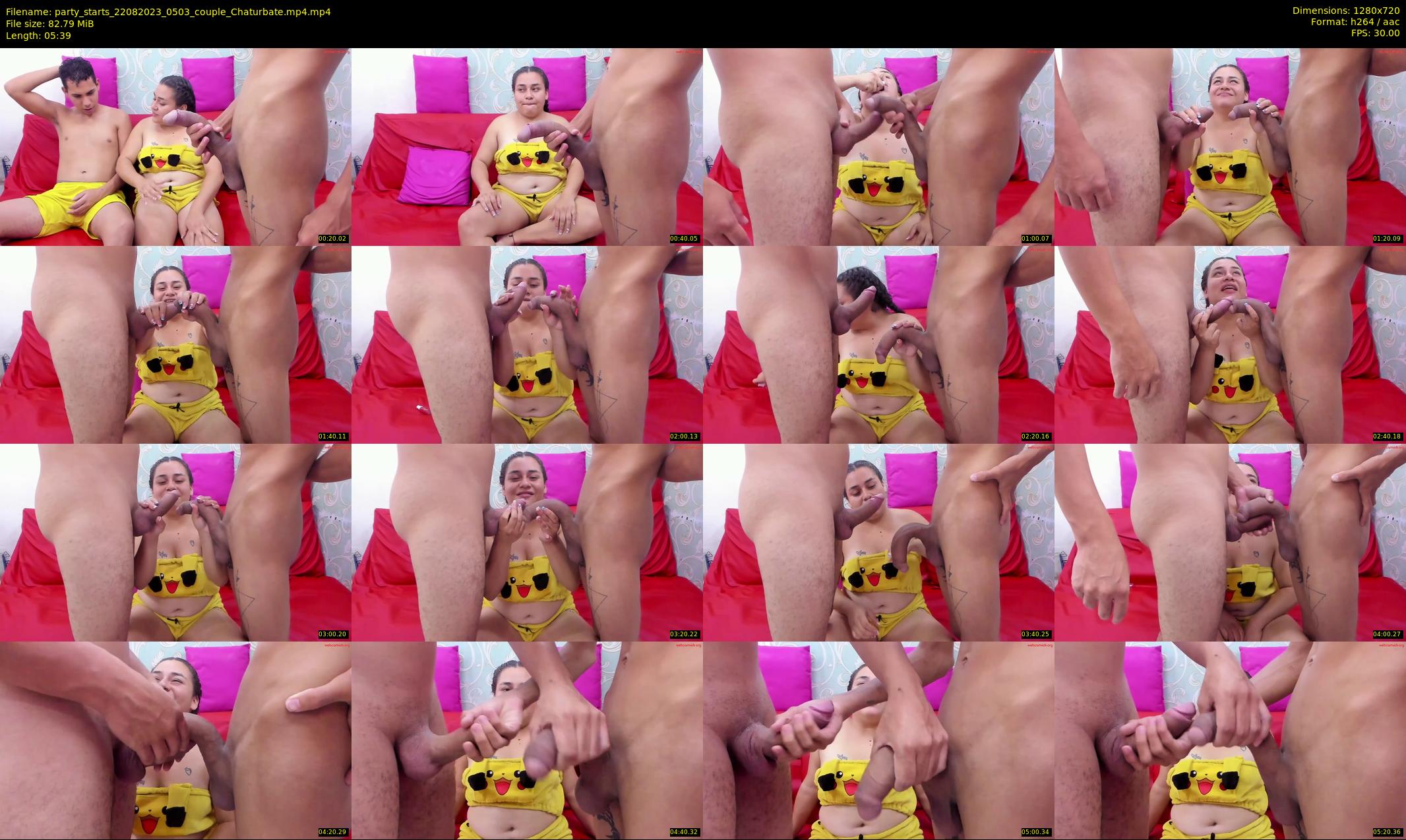 party_starts — 6 minute Chaturbate couple cam show recording, 720p, Aug 22, 2023