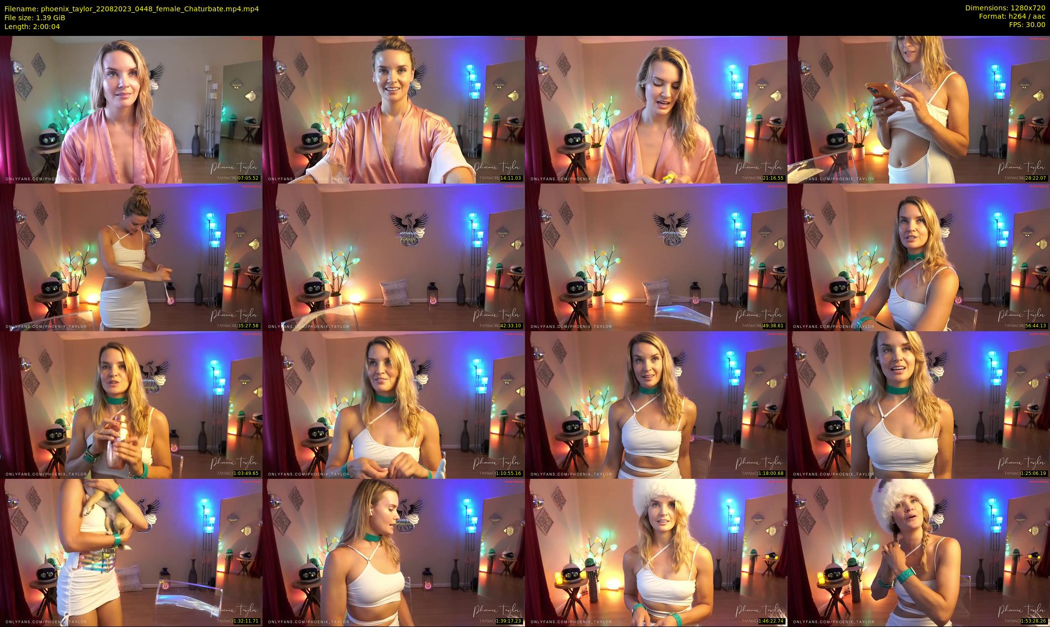 phoenix_taylor — 121 minute Chaturbate female cam show recording, 720p, Aug 22, 2023