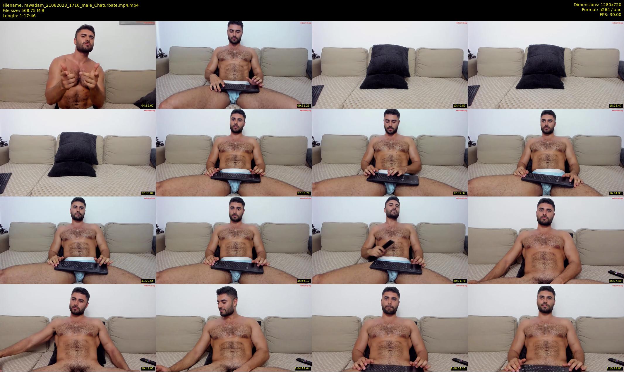 rawadam — 78 minute Chaturbate male cam show recording, 720p, Aug 21, 2023