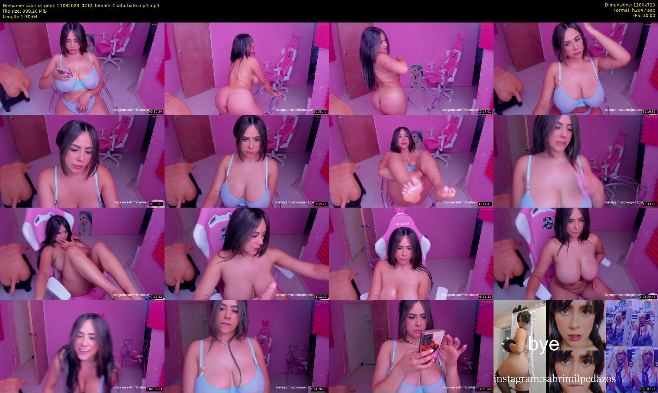 sabrina_geek — 91 minute Chaturbate female cam show recording, 720p, Aug 21, 2023