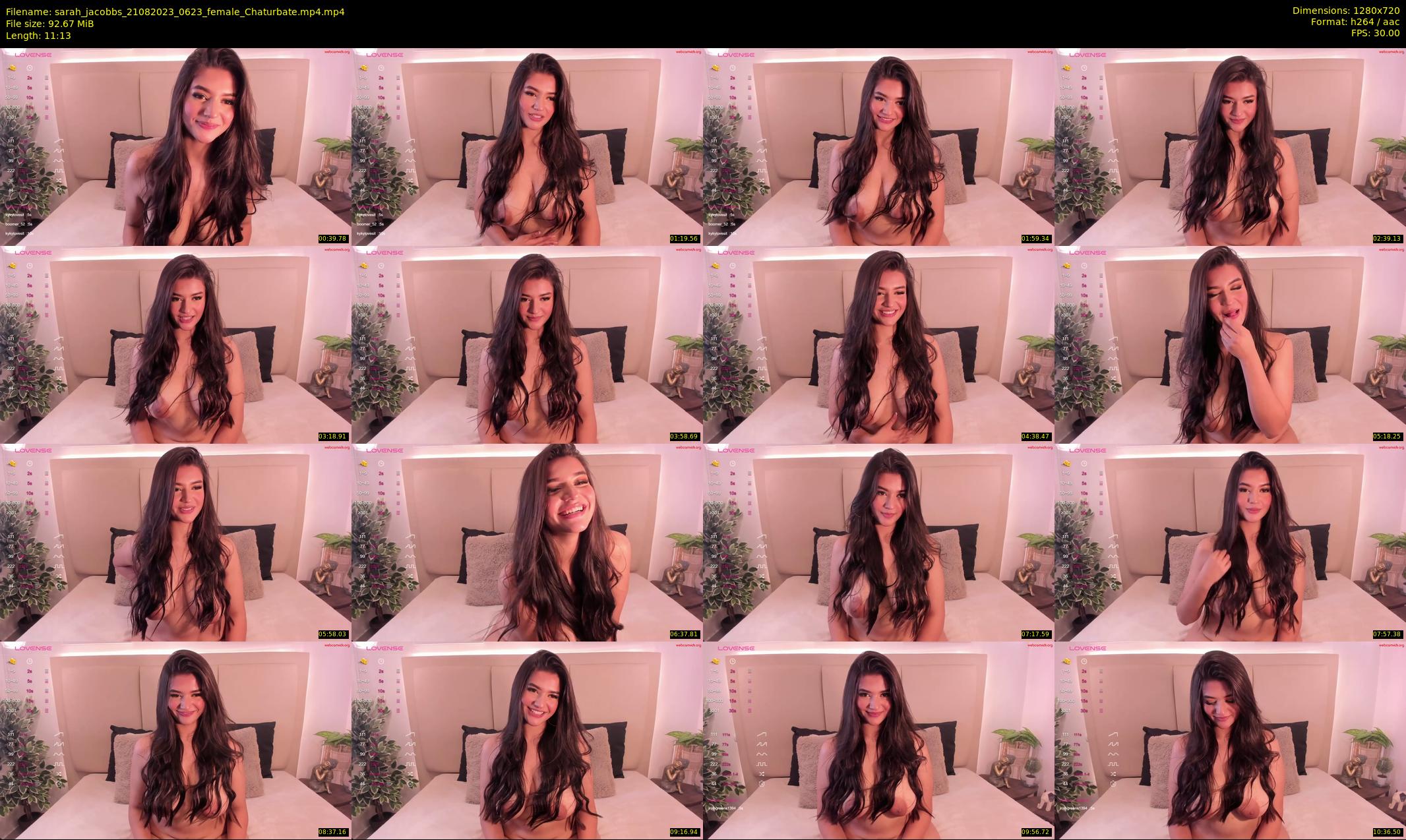 sarah_jacobbs — 12 minute Chaturbate female cam show recording, 720p, Aug 21, 2023