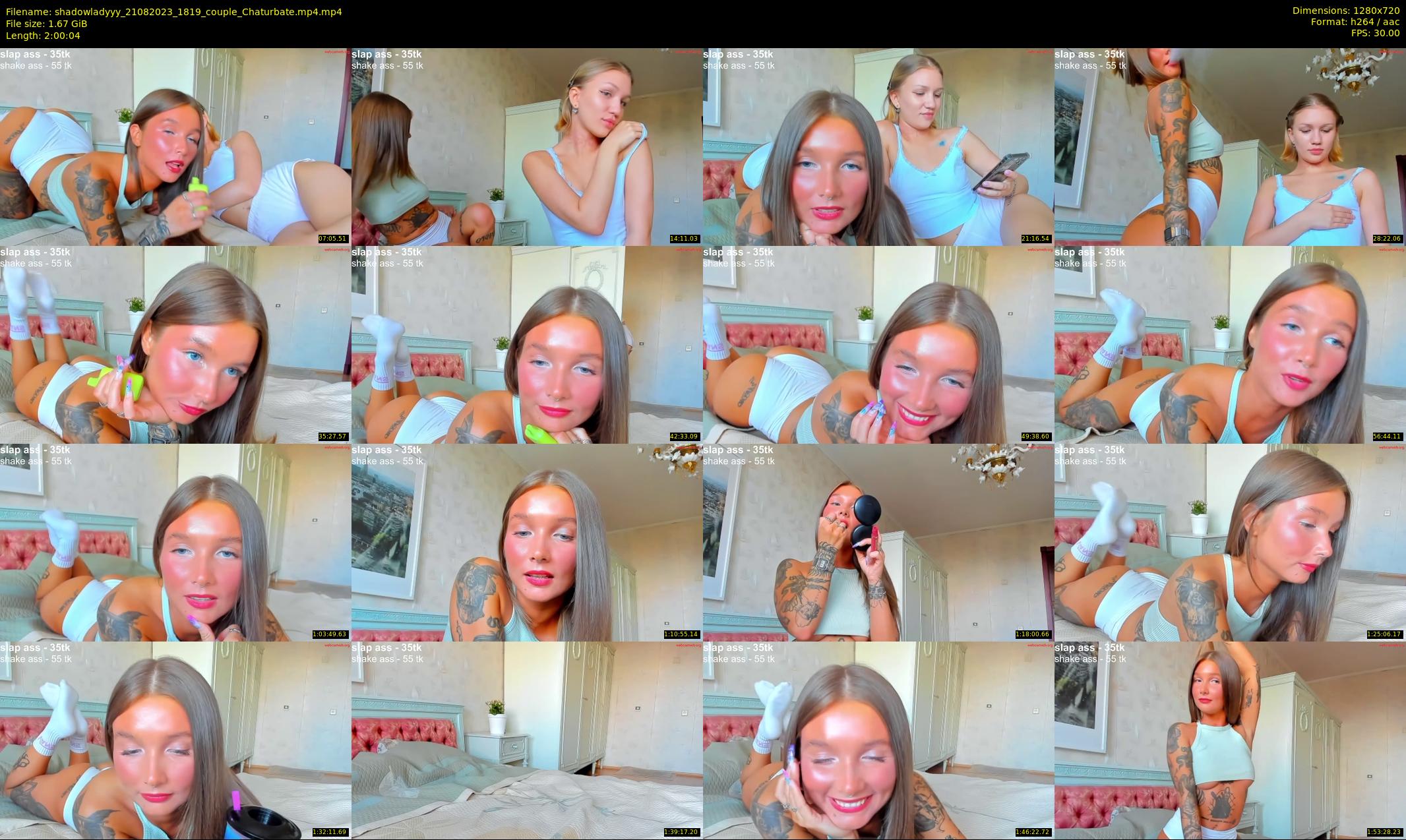 shadowladyyy — 121 minute Chaturbate couple cam show recording, 720p, Aug 21, 2023