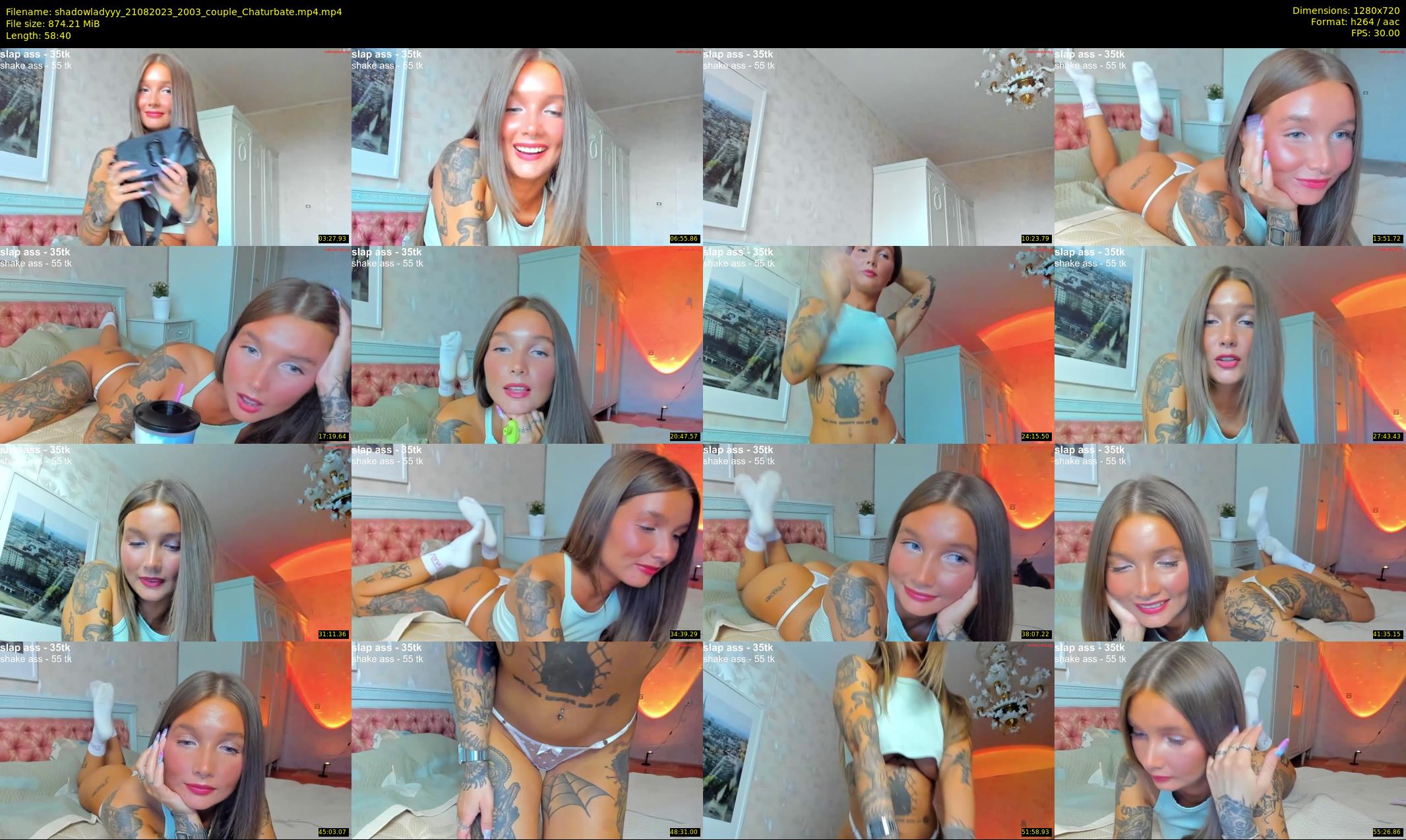 shadowladyyy — 59 minute Chaturbate couple cam show recording, 720p, Aug 21, 2023