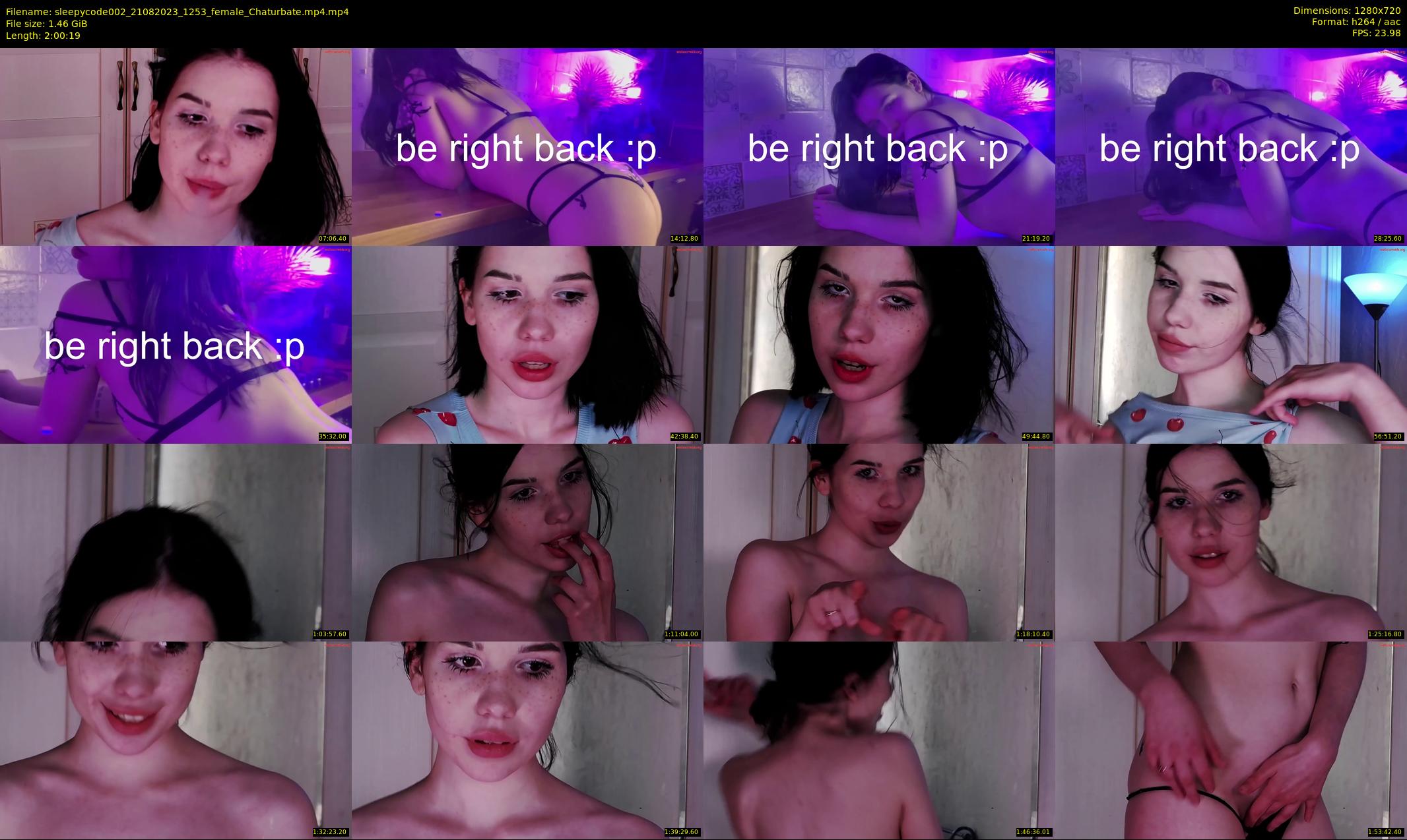 sleepycode002 — 121 minute Chaturbate female cam show recording, 720p, Aug 21, 2023