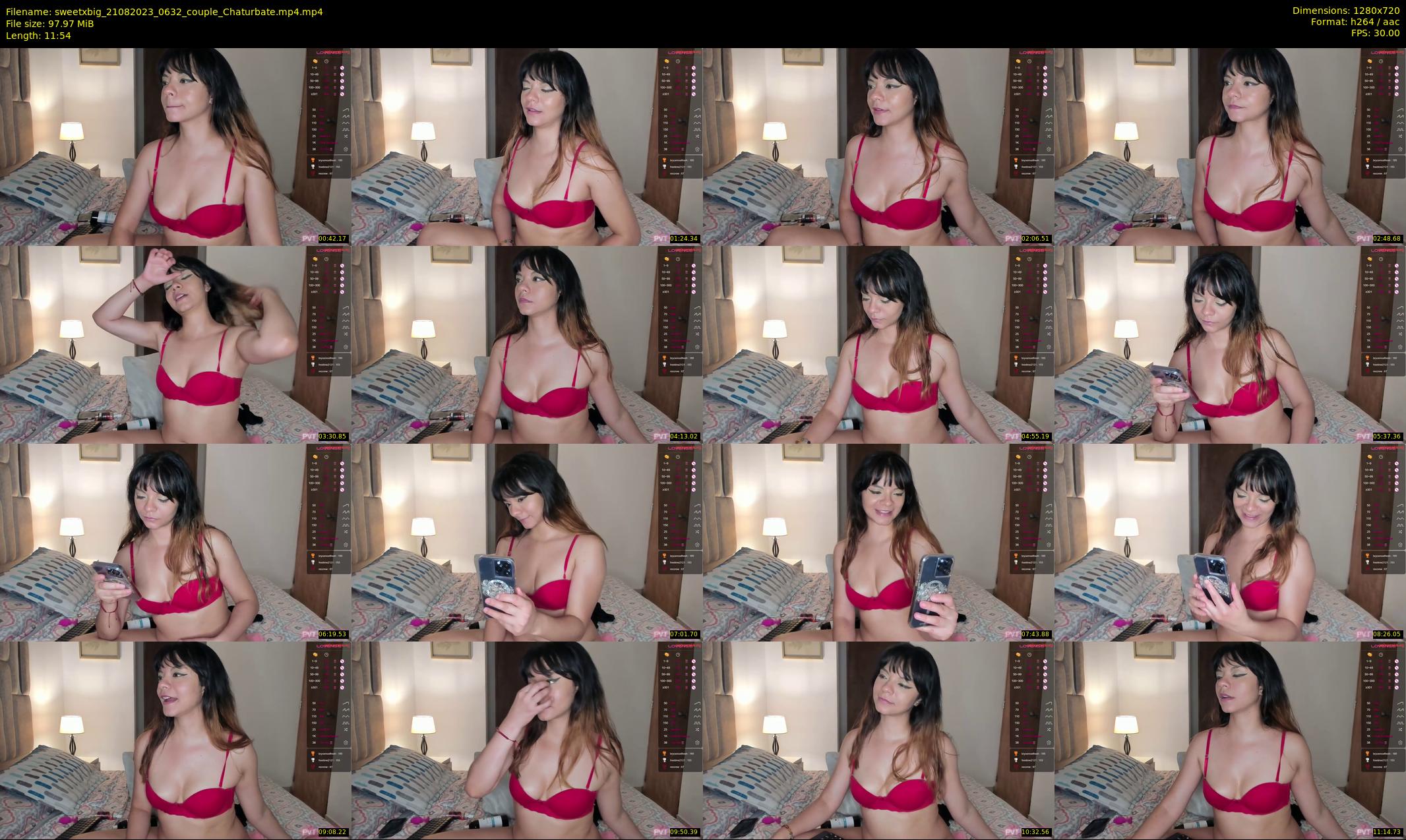 sweetxbig — 12 minute Chaturbate couple cam show recording, 720p, Aug 21, 2023