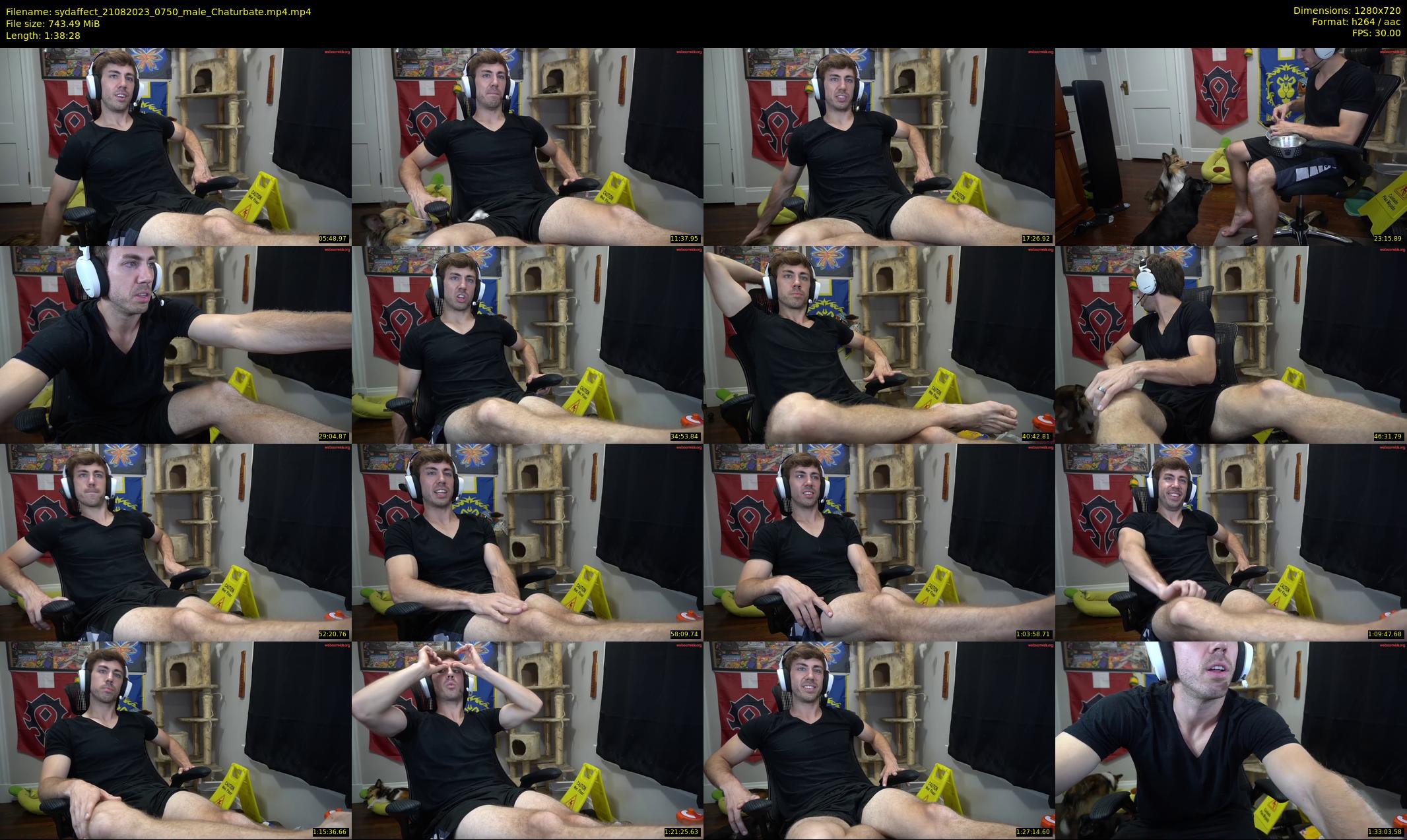 sydaffect — 99 minute Chaturbate male cam show recording, 720p, Aug 21, 2023