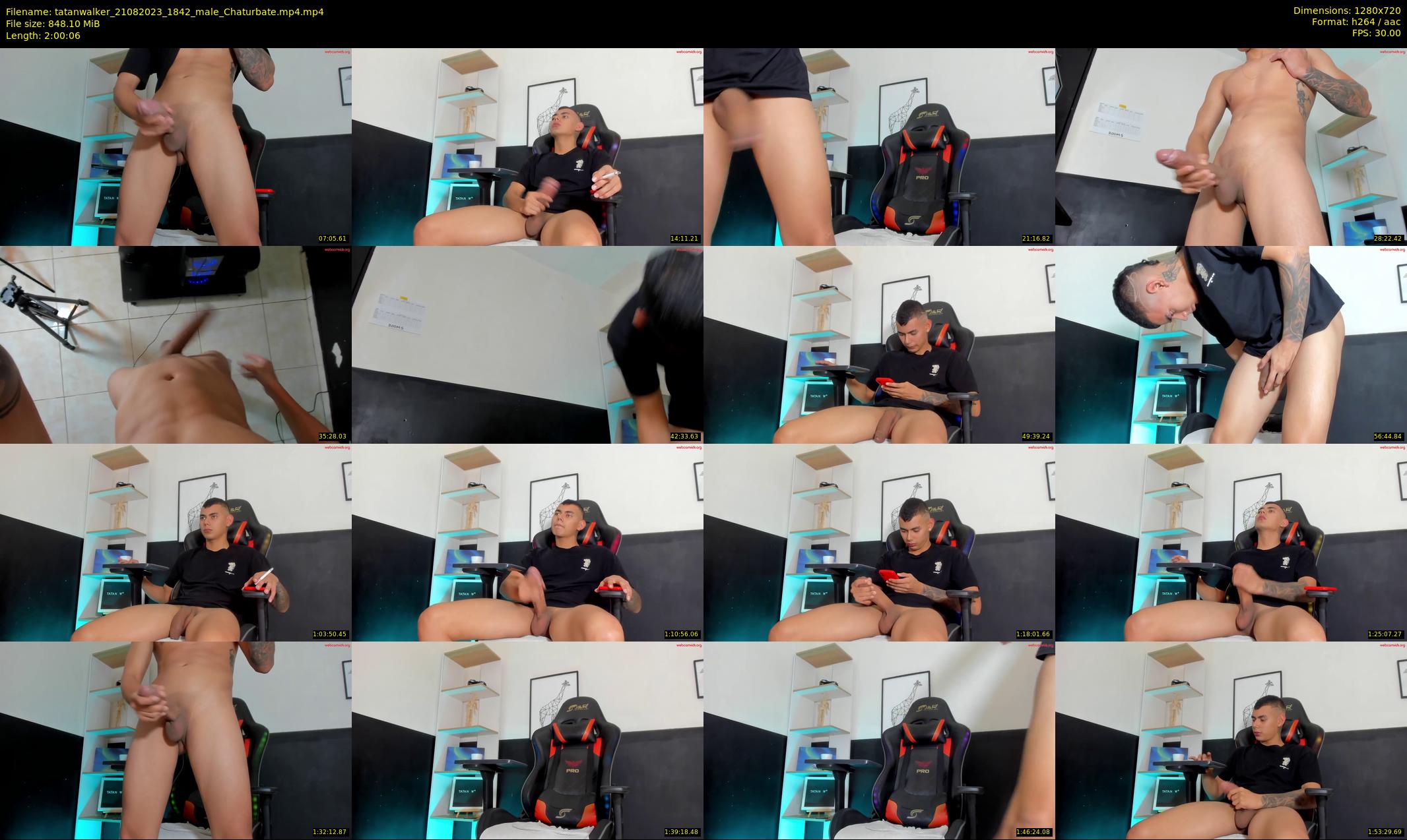 tatanwalker — 121 minute Chaturbate male cam show recording, 720p, Aug 21, 2023