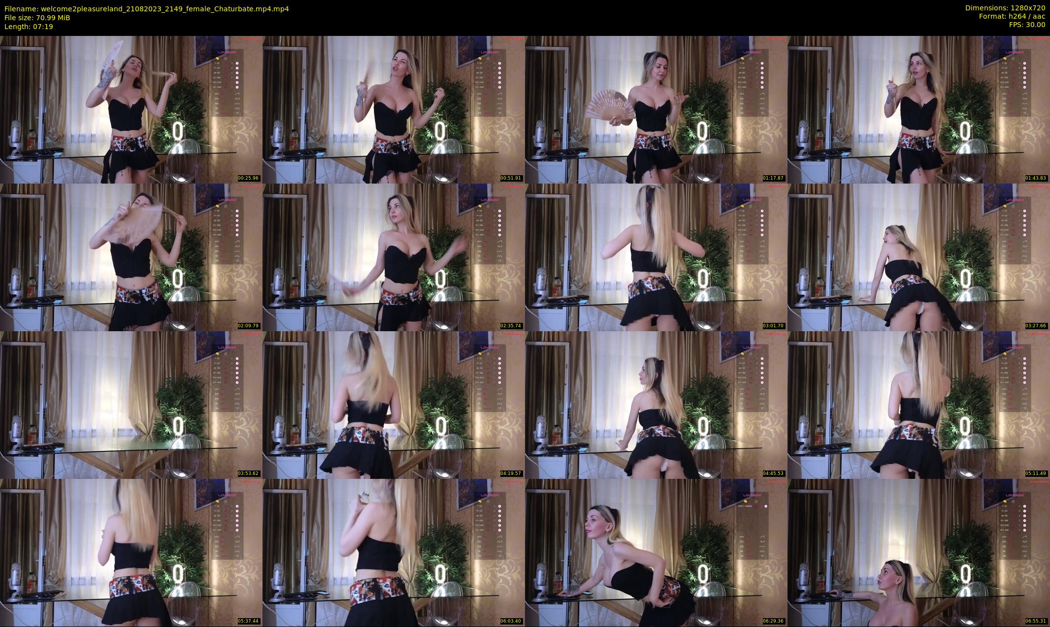 welcome2pleasureland — 8 minute Chaturbate female cam show recording, 720p, Aug 21, 2023