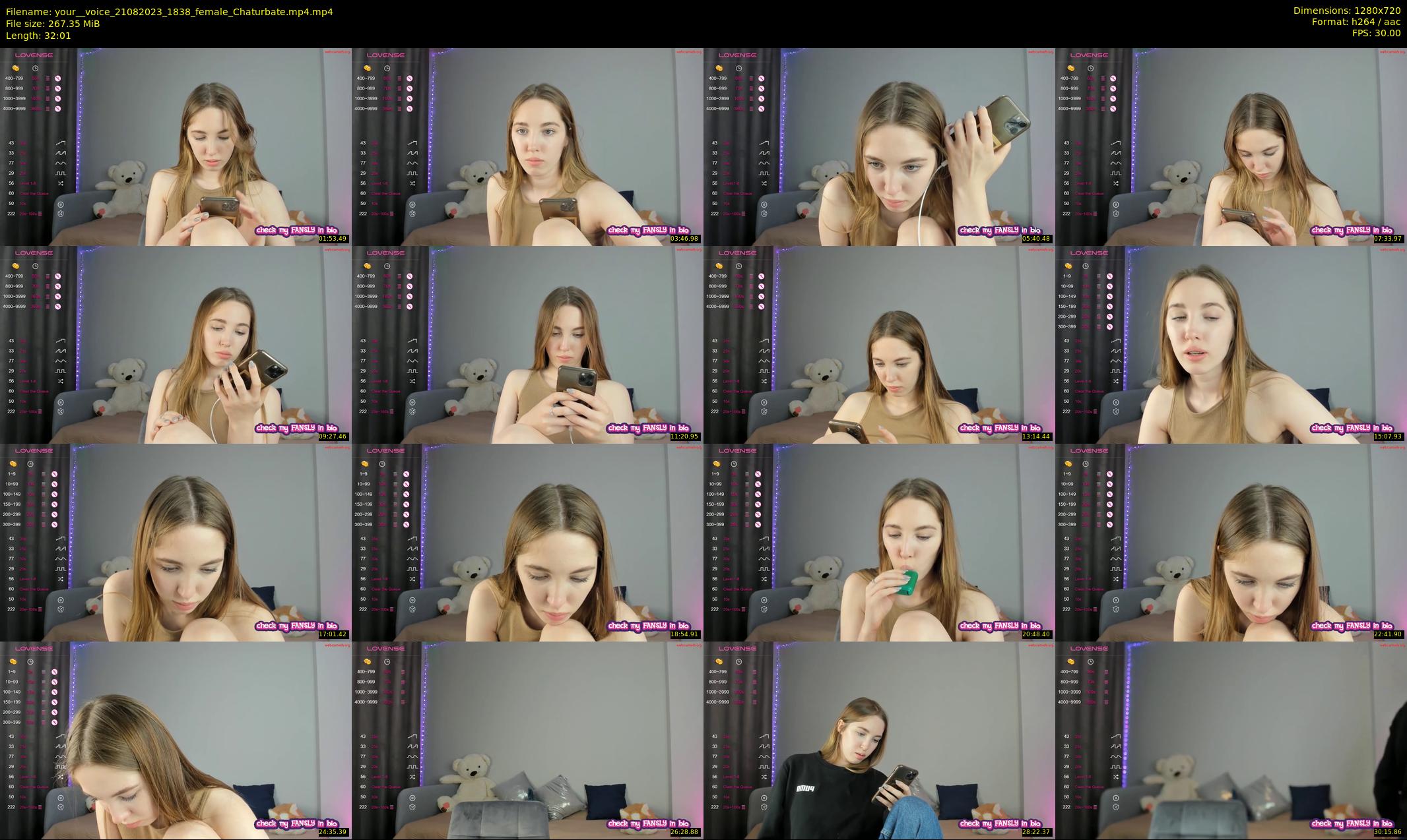 your__voice — 33 minute Chaturbate female cam show recording, 720p, Aug 21, 2023